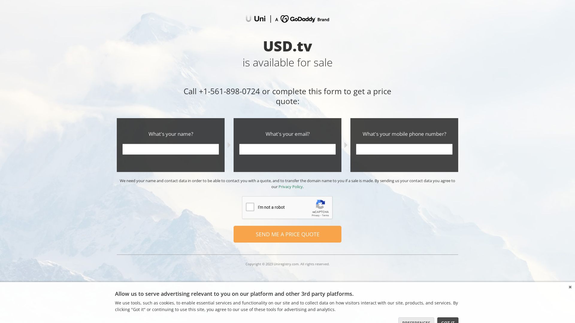 Status do site 1.usd.tv está   ONLINE