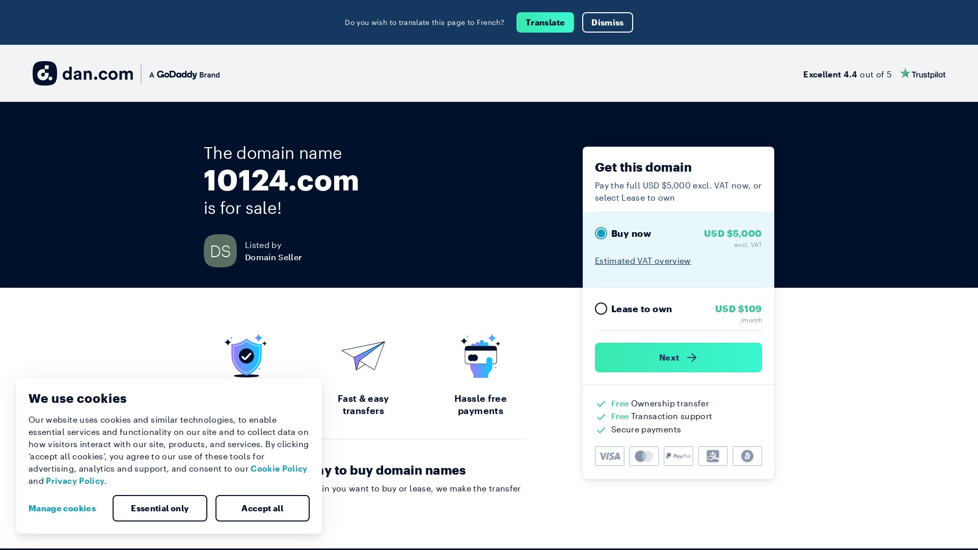 Status do site 10124.com está   ONLINE