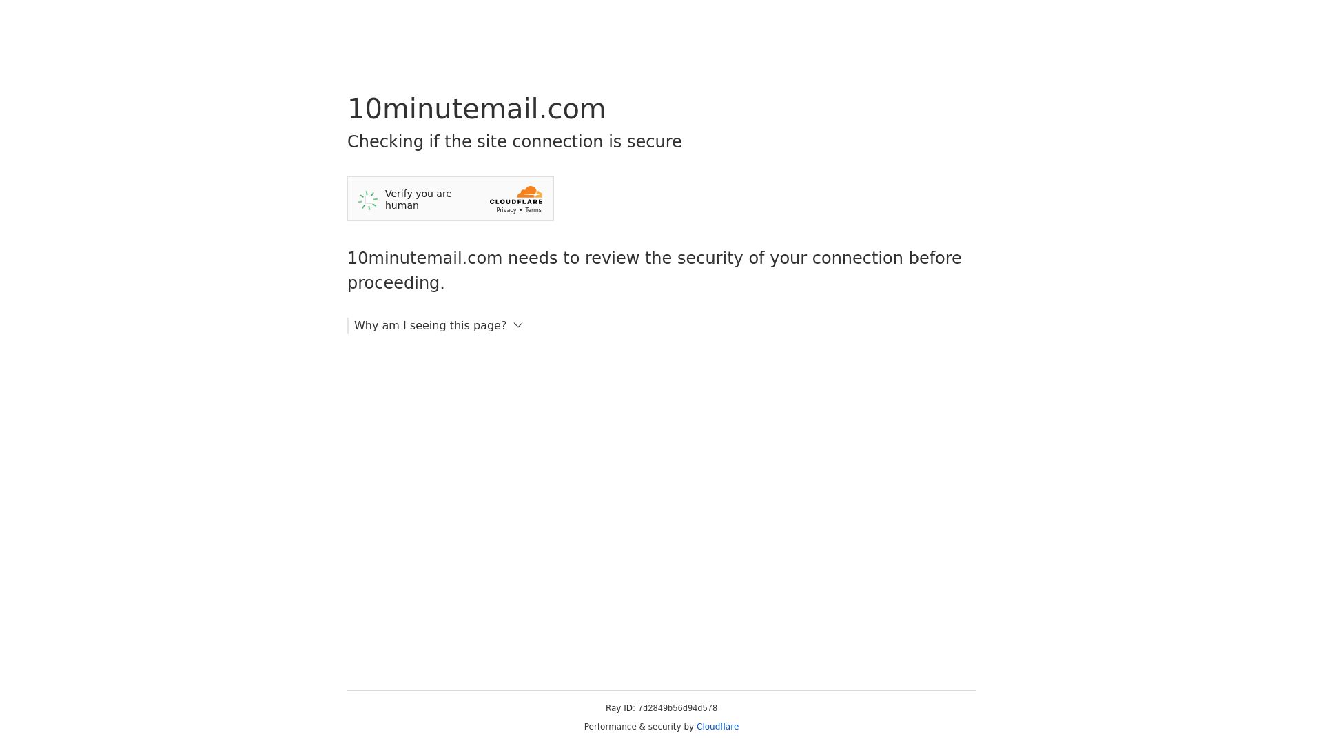 Status do site 10minutemail.com está   ONLINE