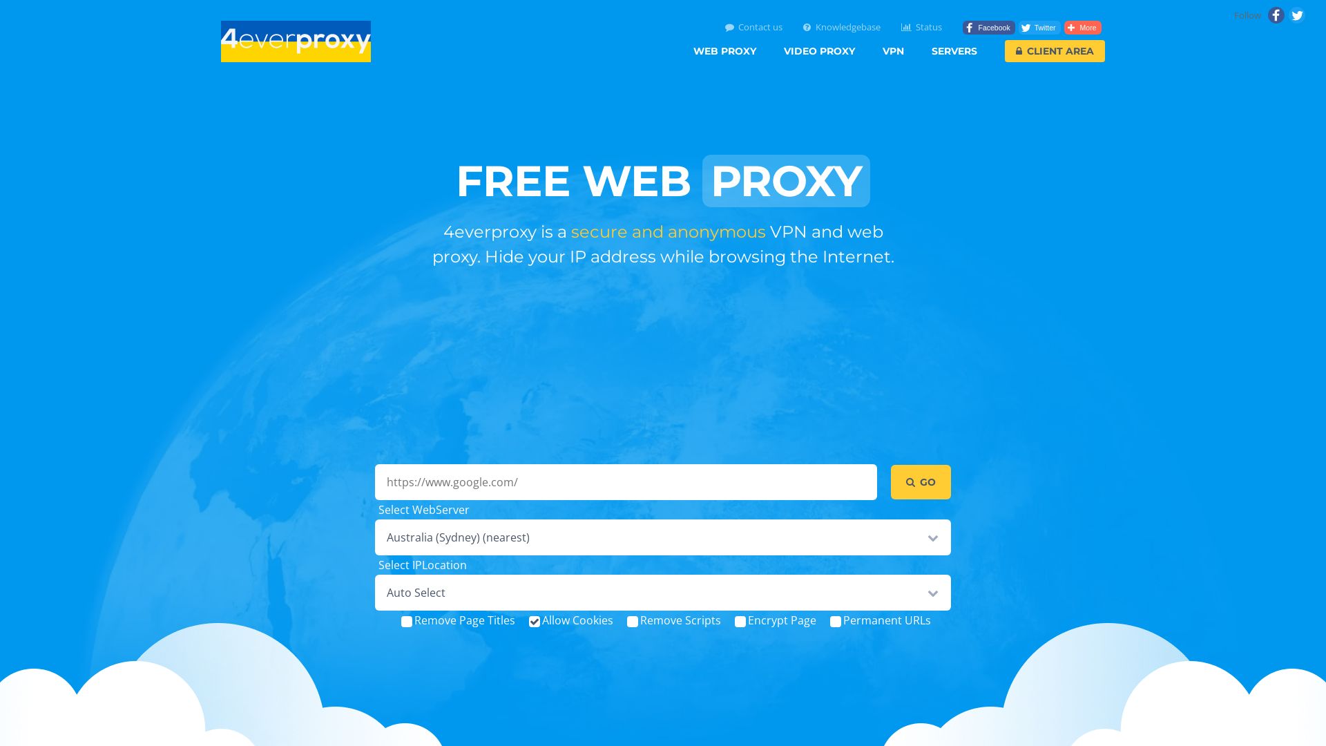 Status do site 4everproxy.com está   ONLINE