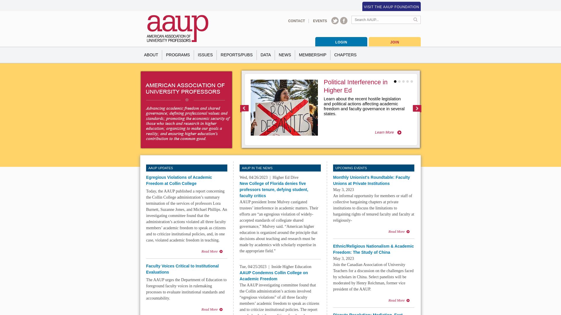 Status do site aaup.org está   ONLINE