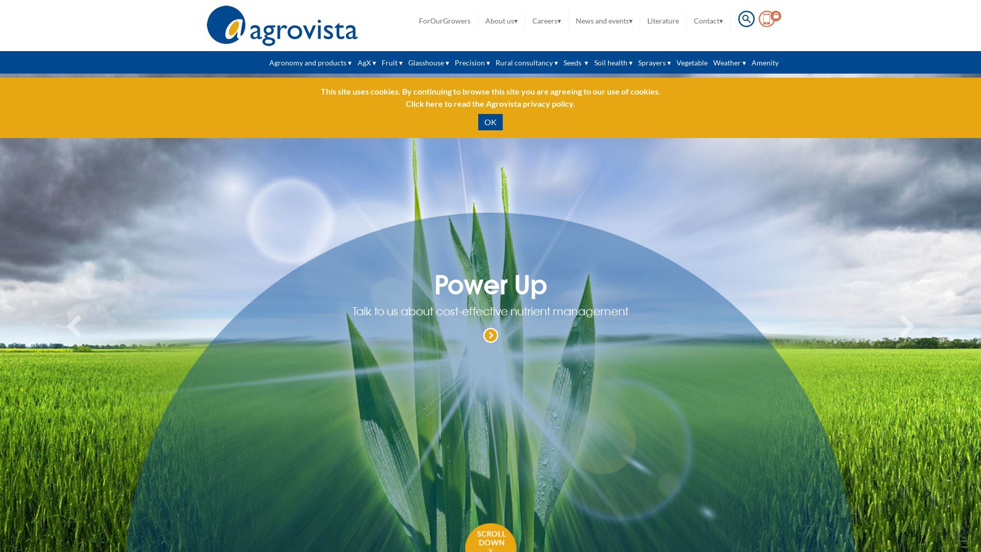 Status do site agrovista.co.uk está   ONLINE