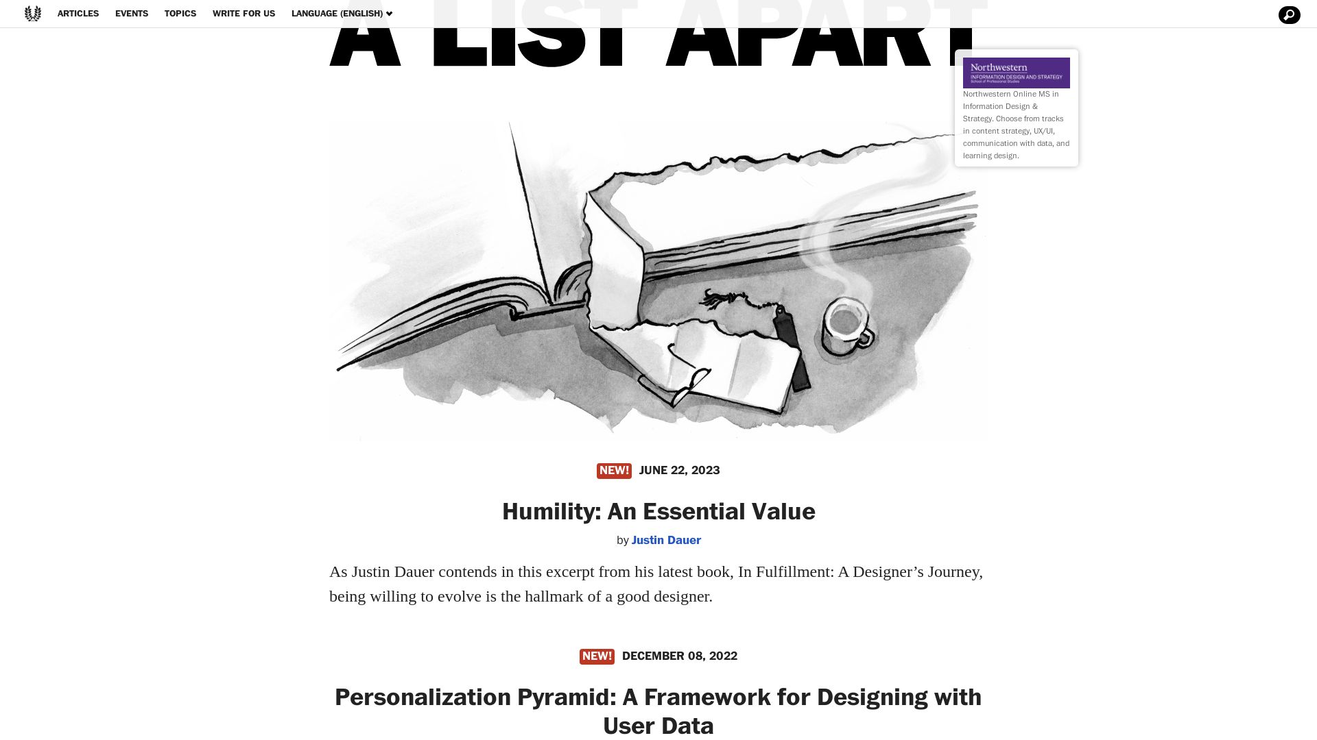 Status do site alistapart.com está   ONLINE