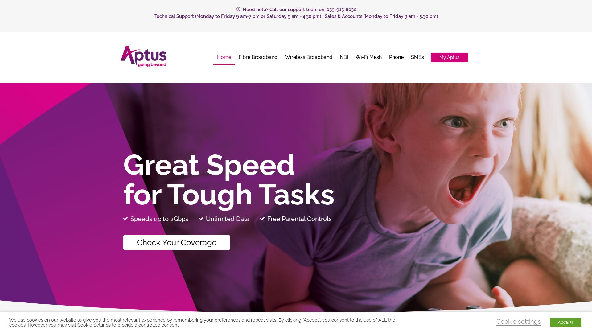Status do site aptus.ie está   ONLINE