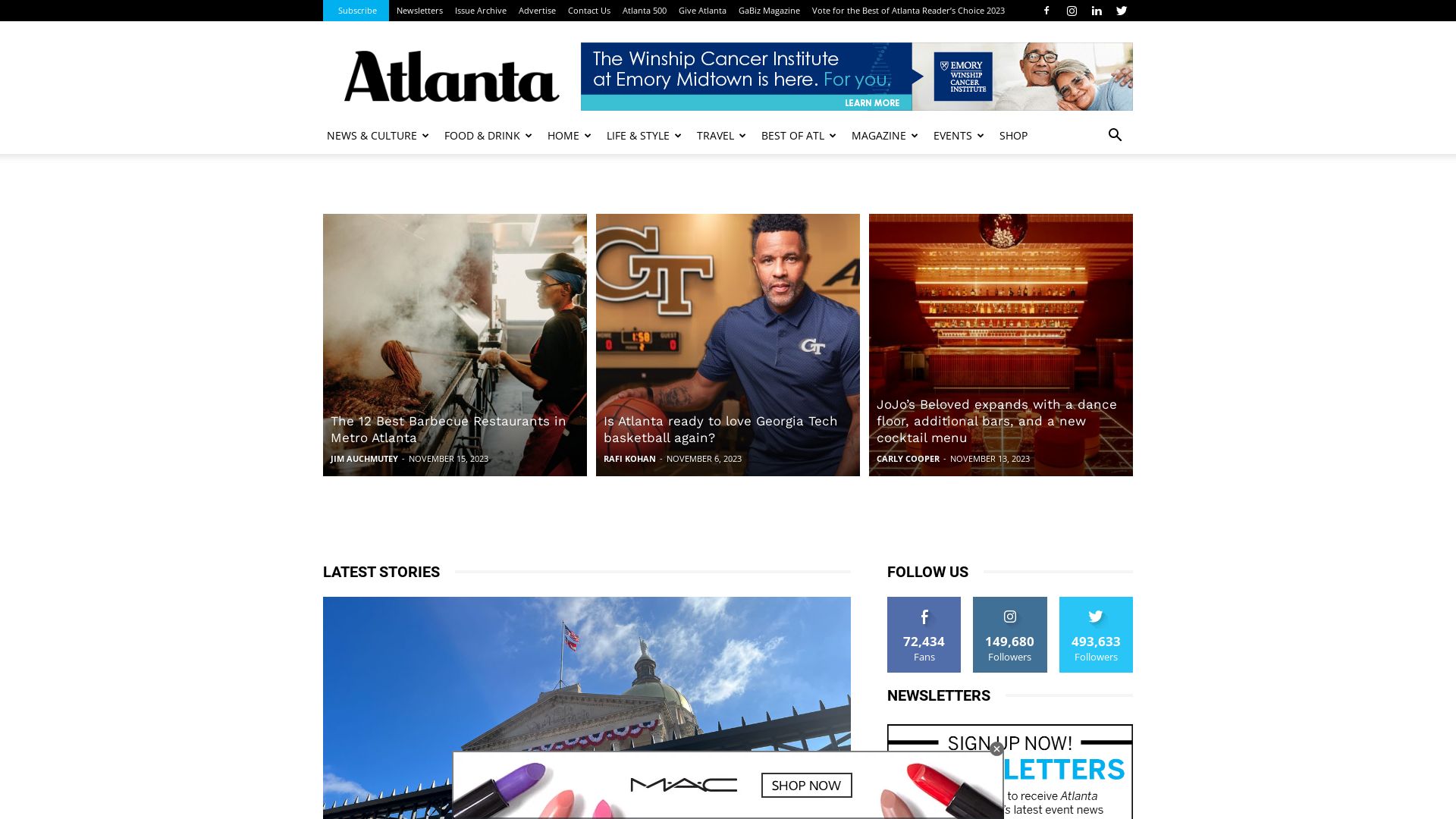 Status do site atlantamagazine.com está   ONLINE