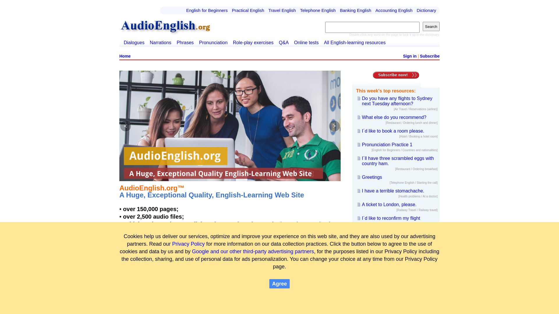 Status do site audioenglish.org está   ONLINE