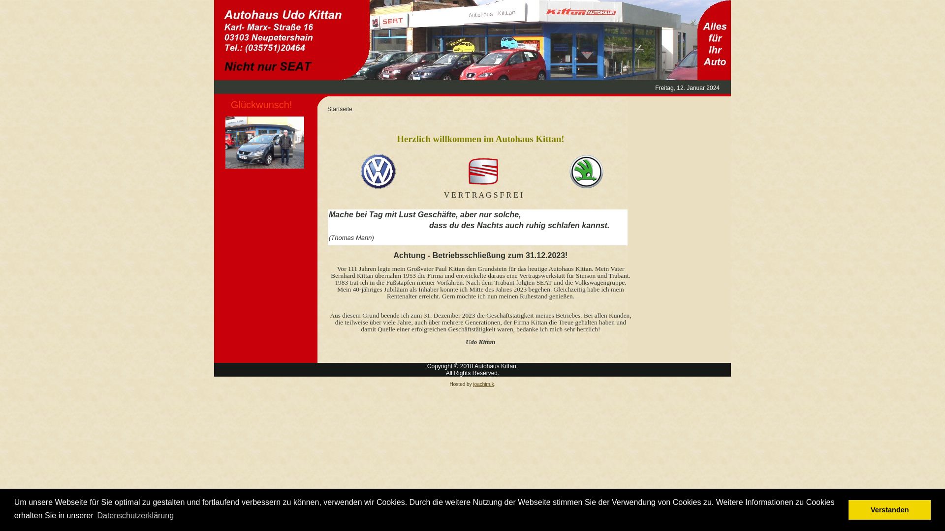 Status do site autohaus-kittan.de está   ONLINE