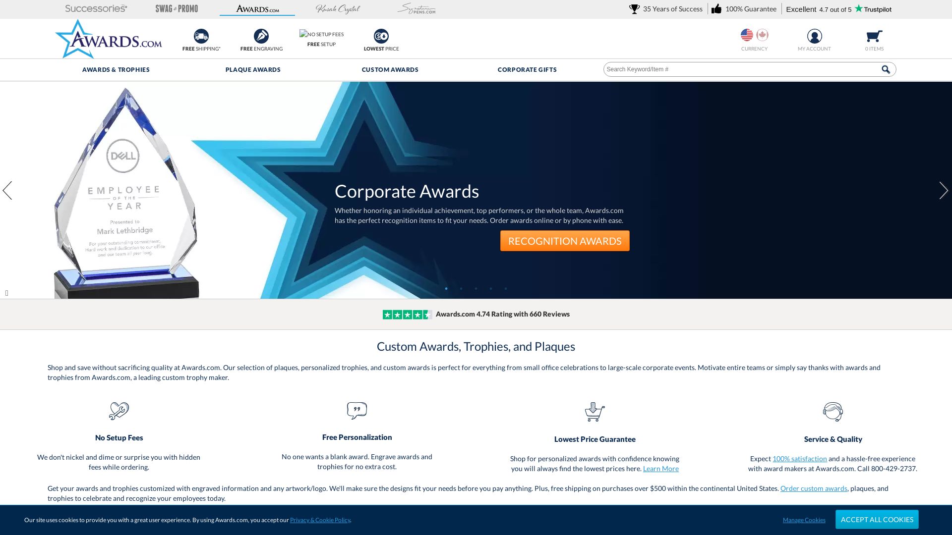 Status do site awards.com está   ONLINE