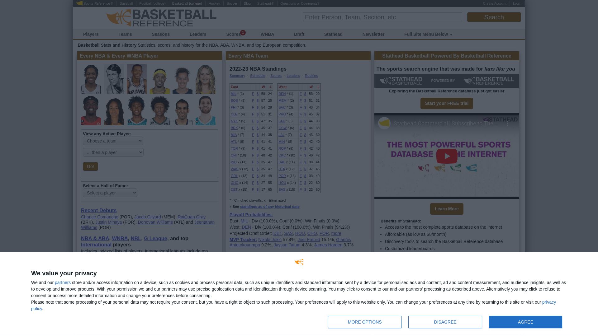 Basketball-reference.com Está ONLINE