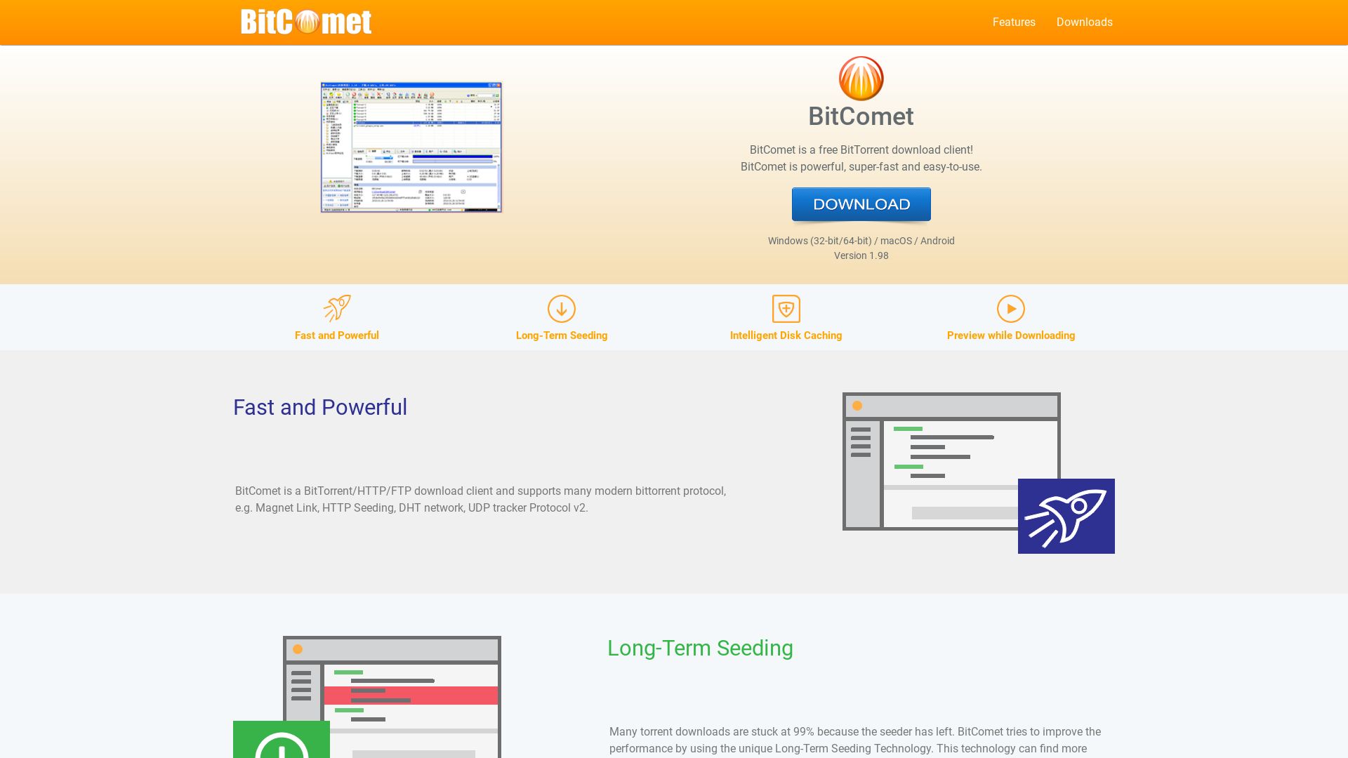 Status do site bitcomet.com está   ONLINE