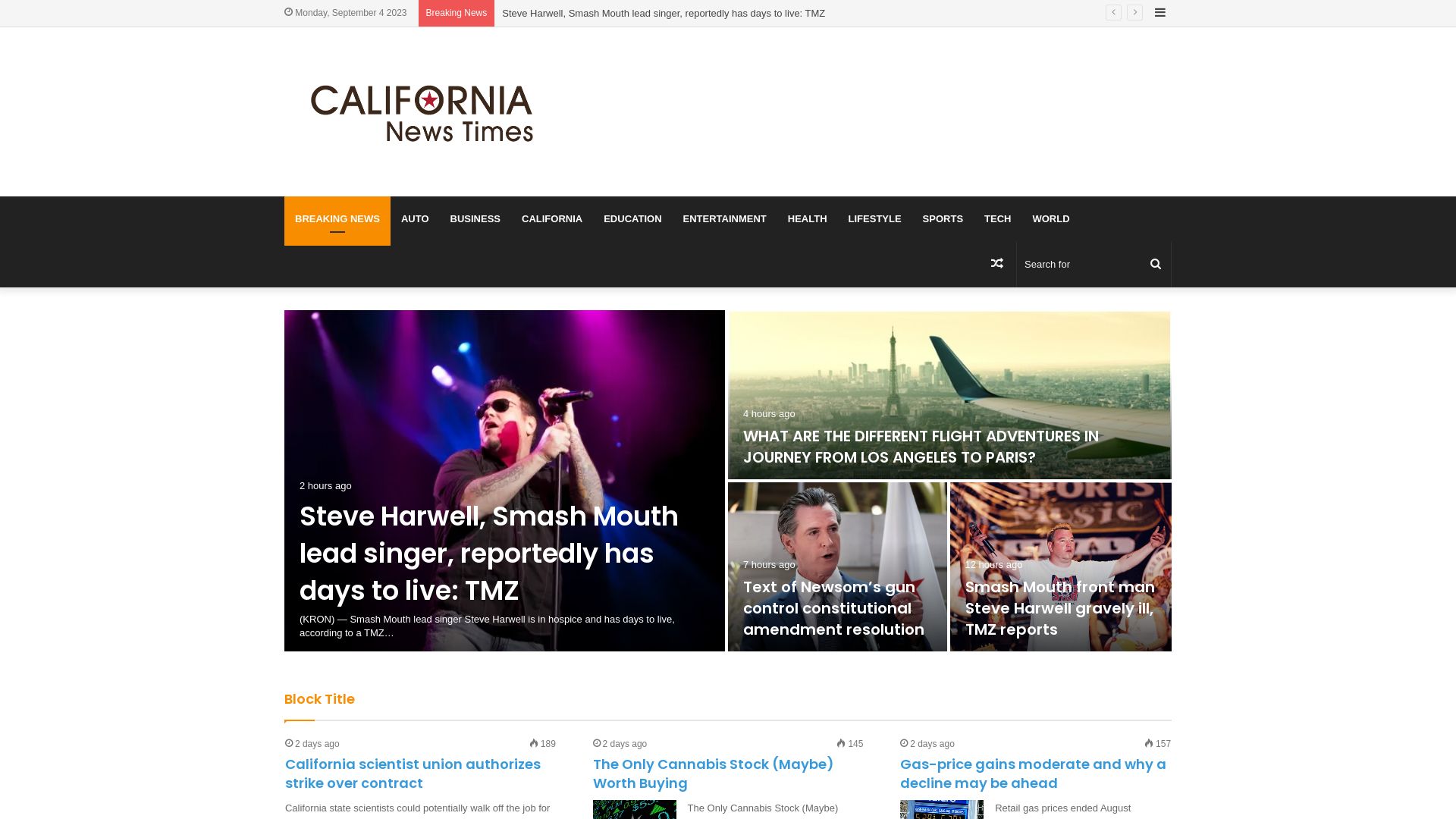 Status do site californianewstimes.com está   ONLINE