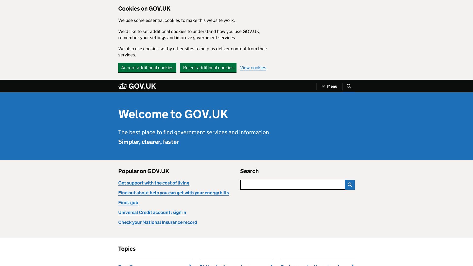 Status do site campaign.gov.uk está   ONLINE