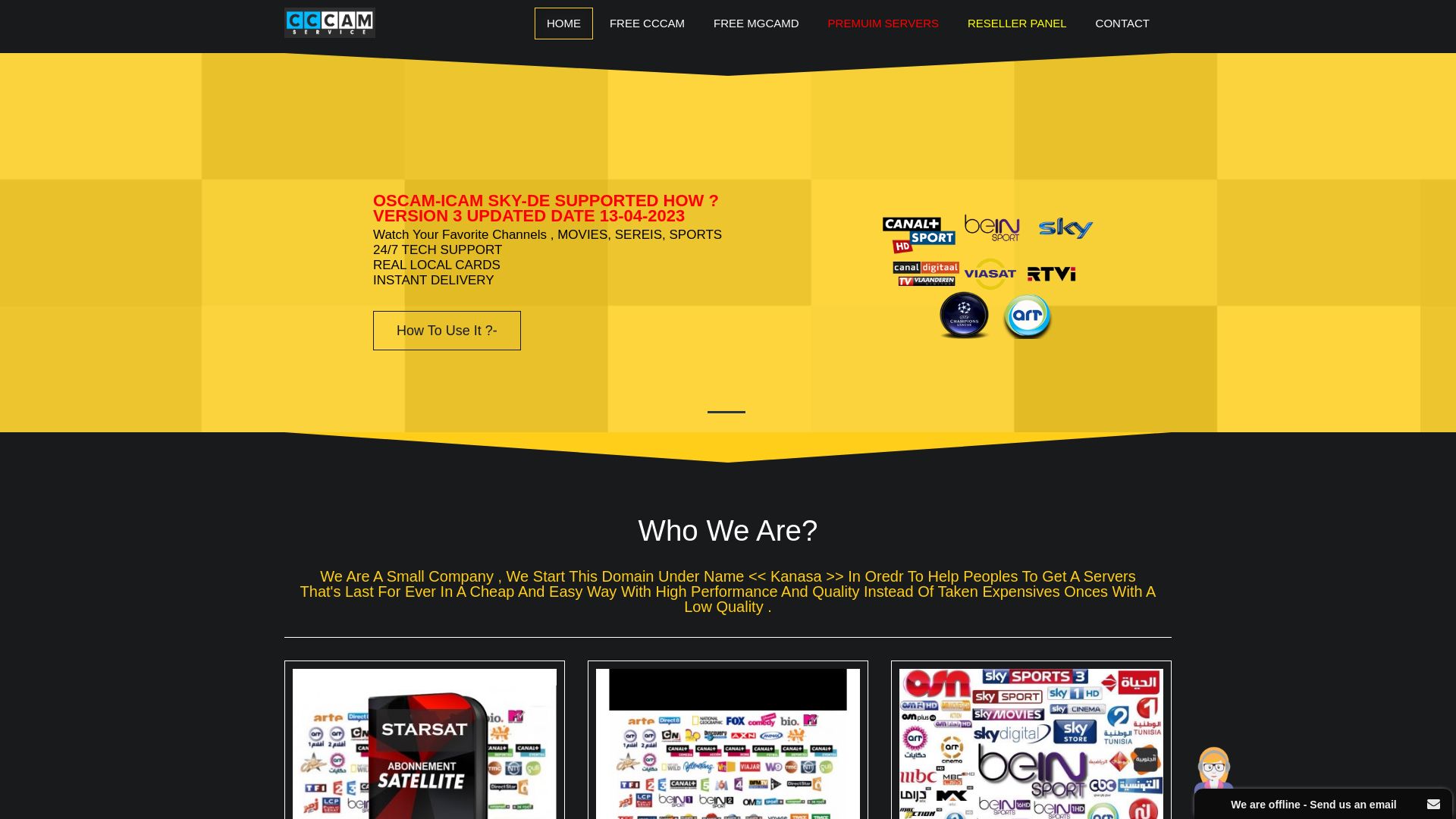 Status do site cccamfree-kanasa.com está   ONLINE