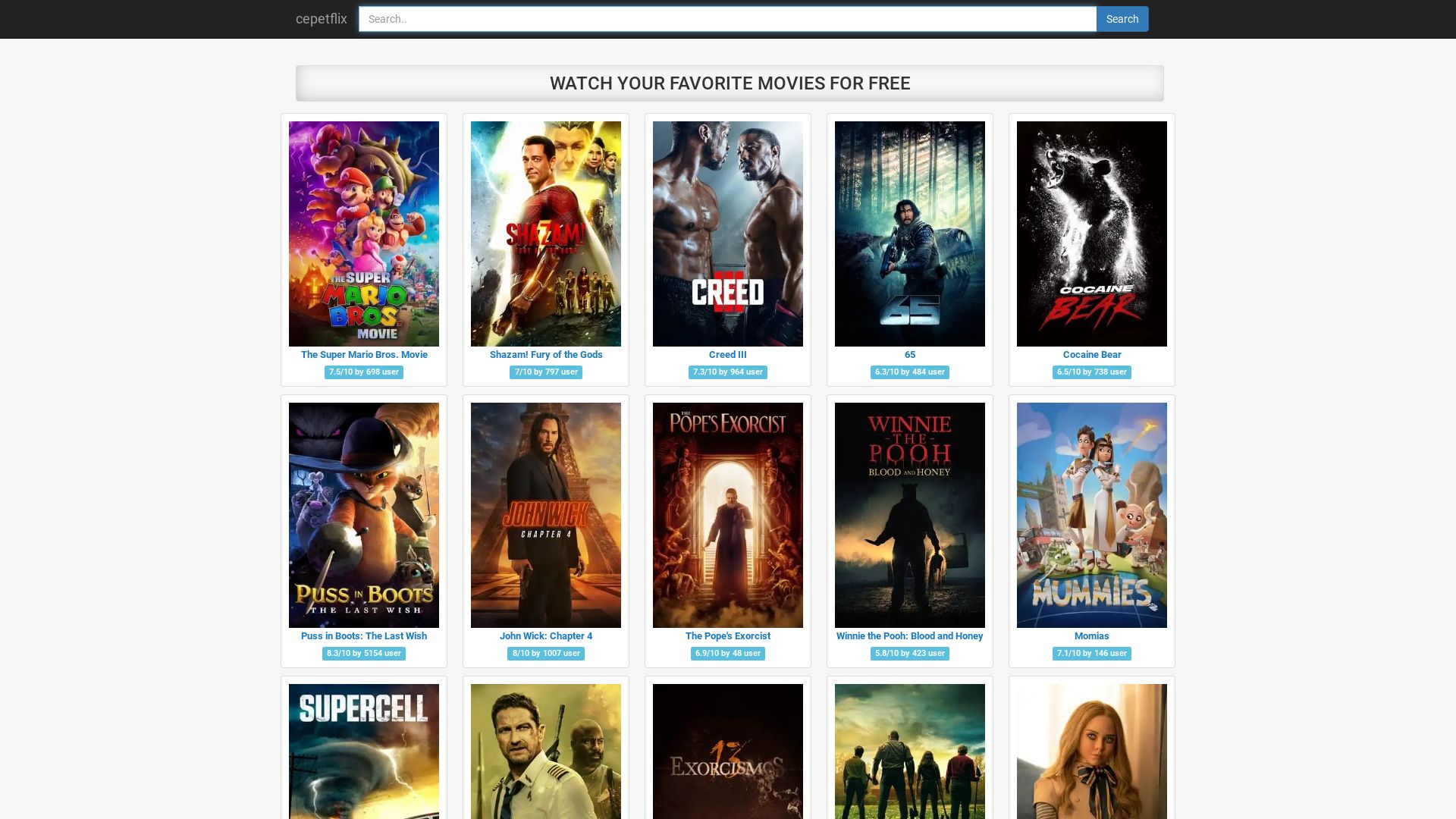 Status do site cepetflix.xyz está   ONLINE