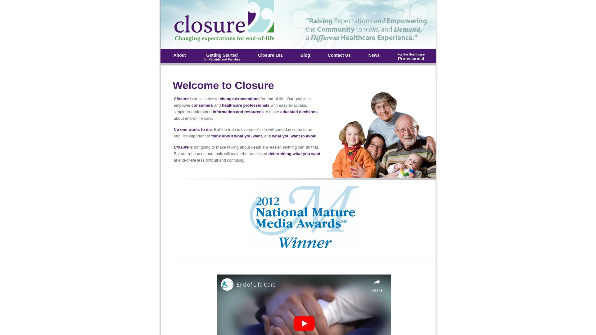 Status do site closure.org está   ONLINE