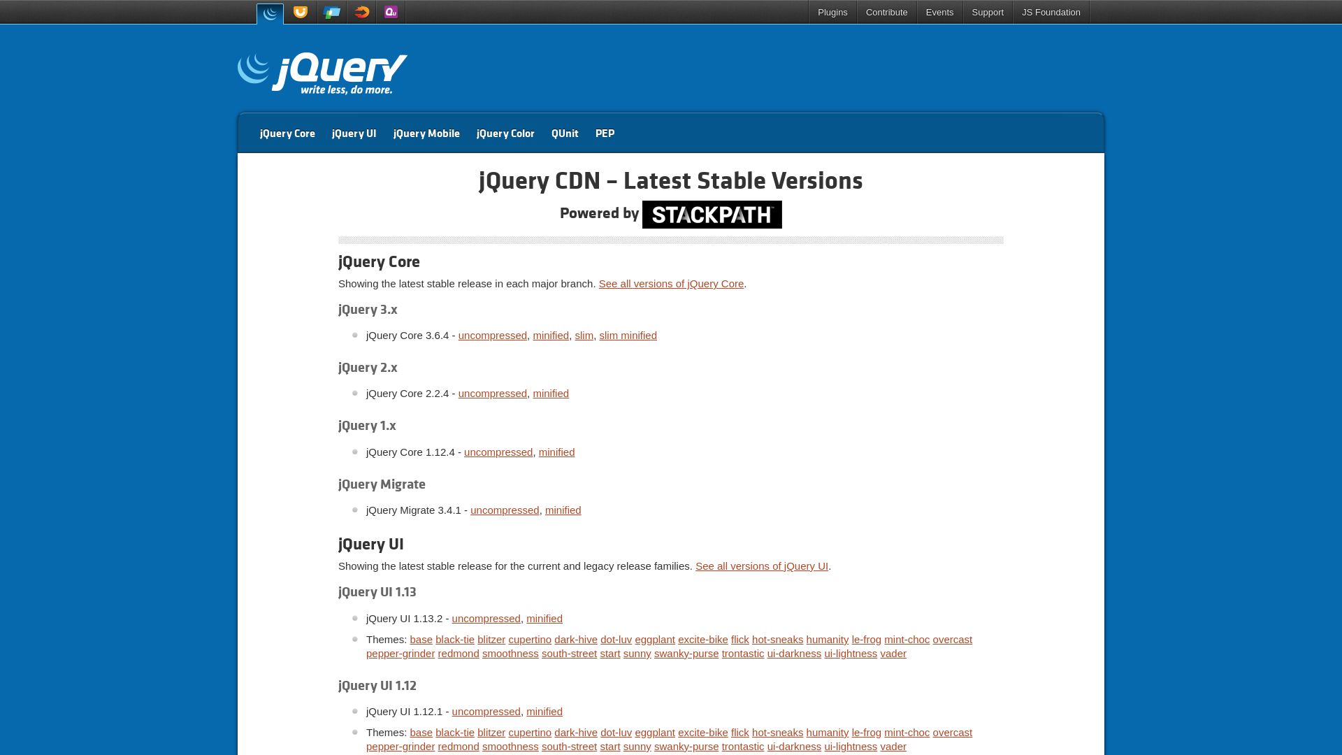 Status do site code.jquery.com está   ONLINE