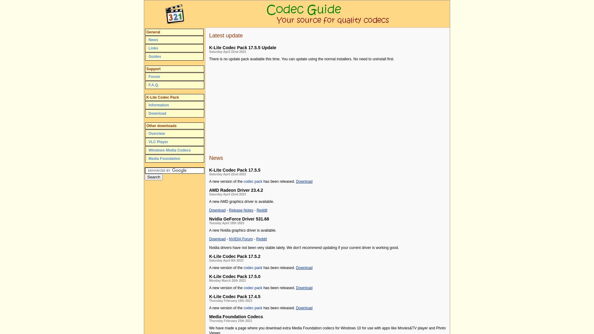 Status do site codecguide.com está   ONLINE