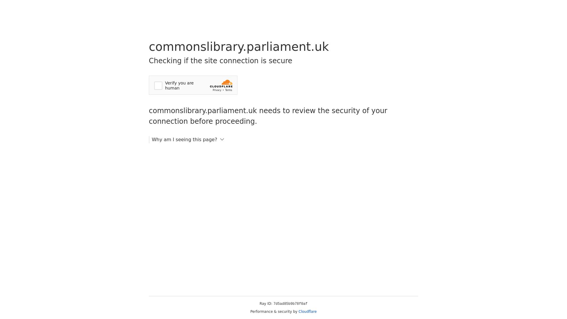 Status do site commonslibrary.parliament.uk está   ONLINE