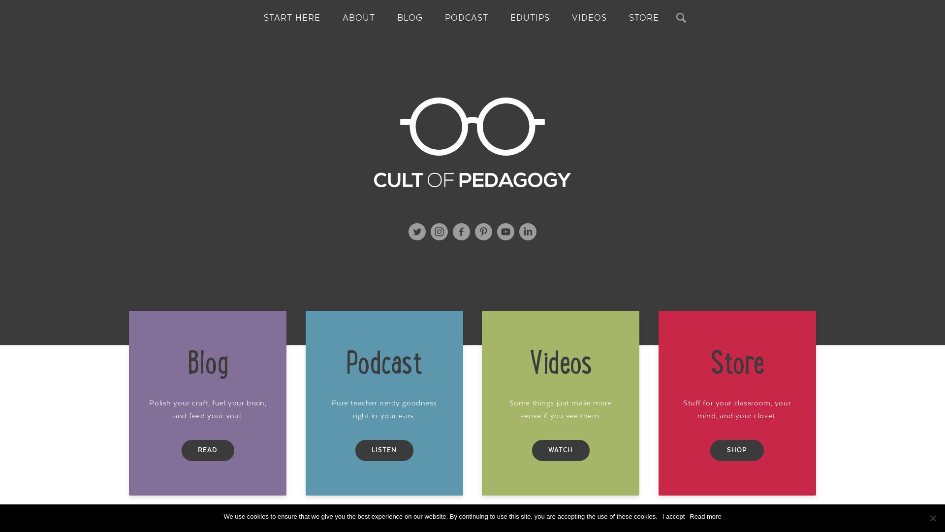 Status do site cultofpedagogy.com está   ONLINE