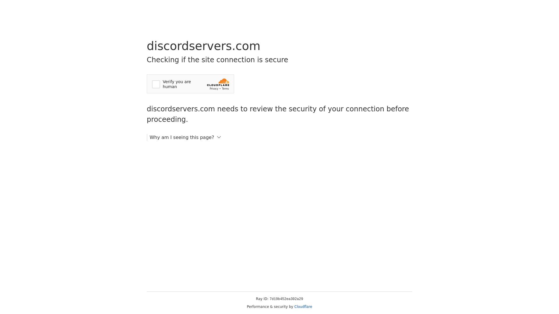 Status do site discordservers.com está   ONLINE