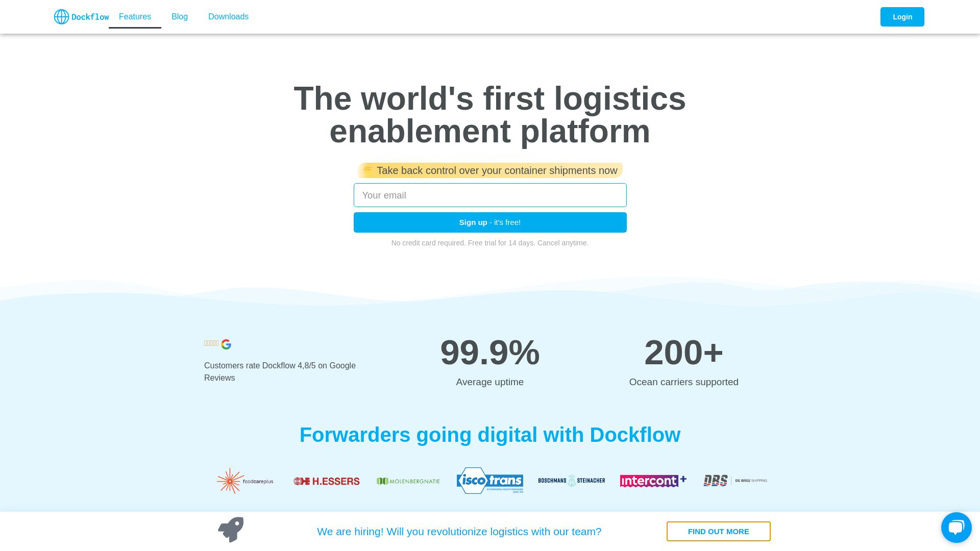 Status do site dockflow.com está   ONLINE
