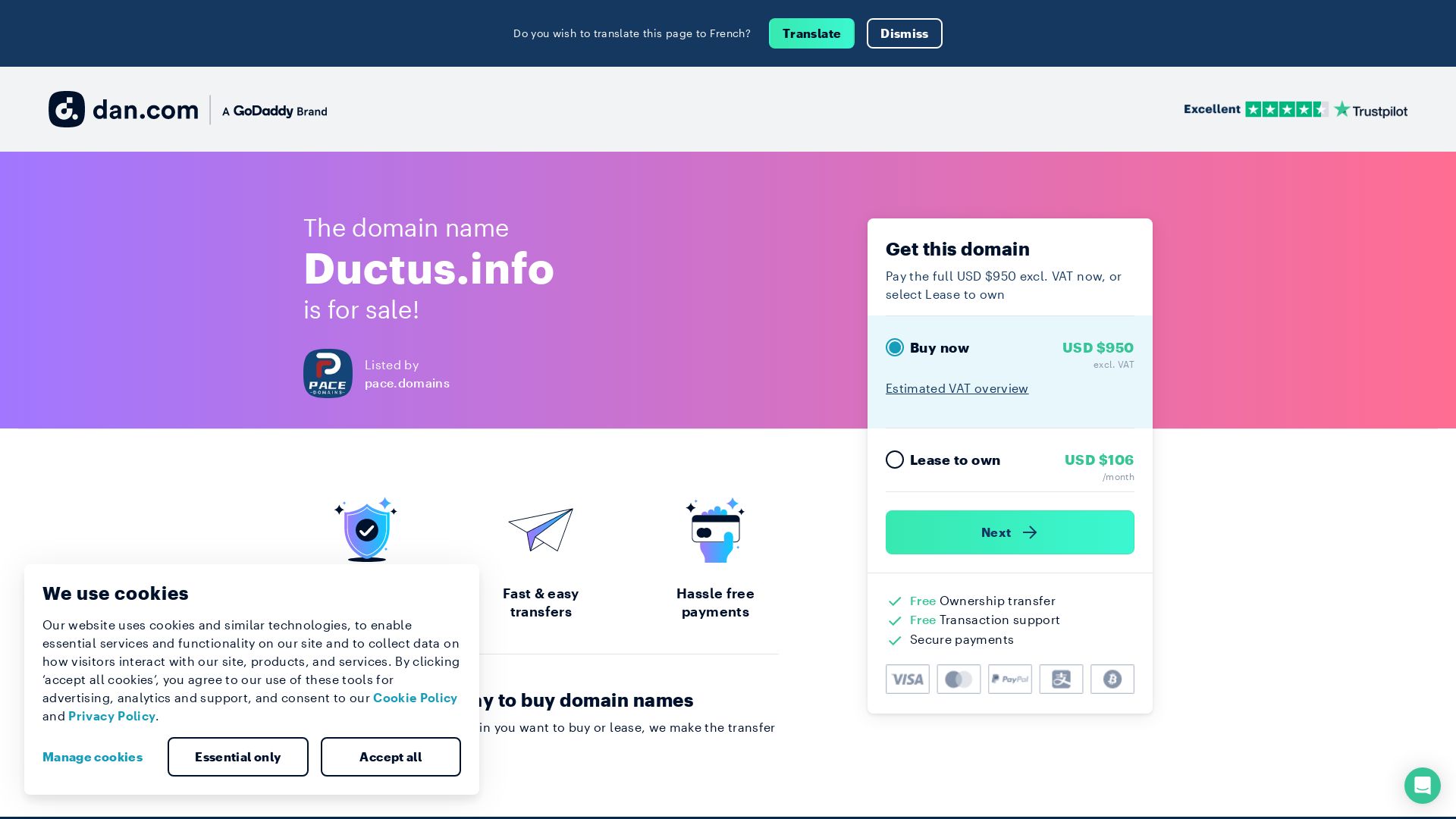 Status do site ductus.info está   ONLINE