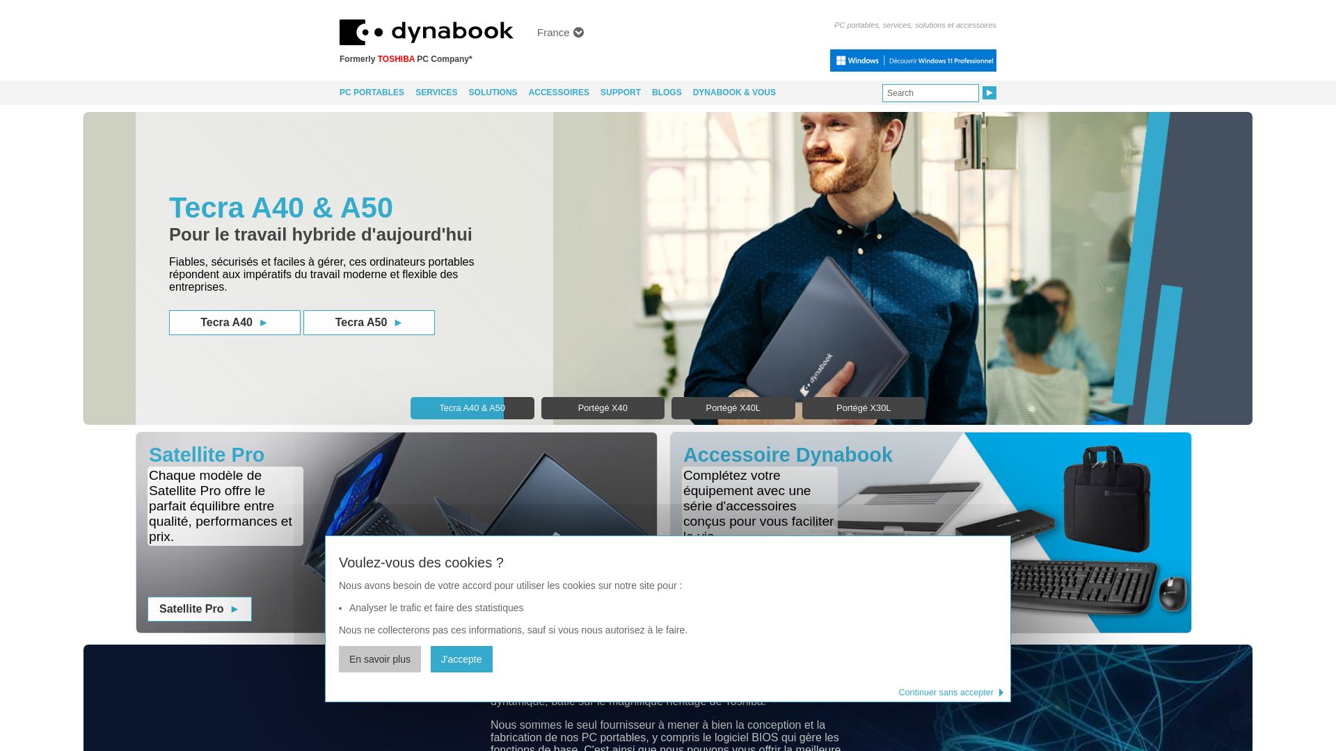 Status do site dynabook.com está   ONLINE