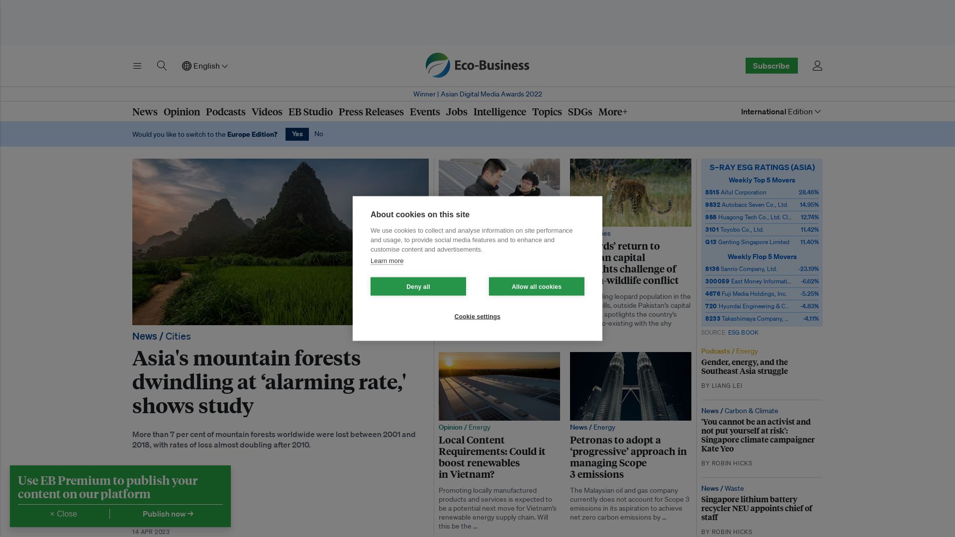 Status do site eco-business.com está   ONLINE