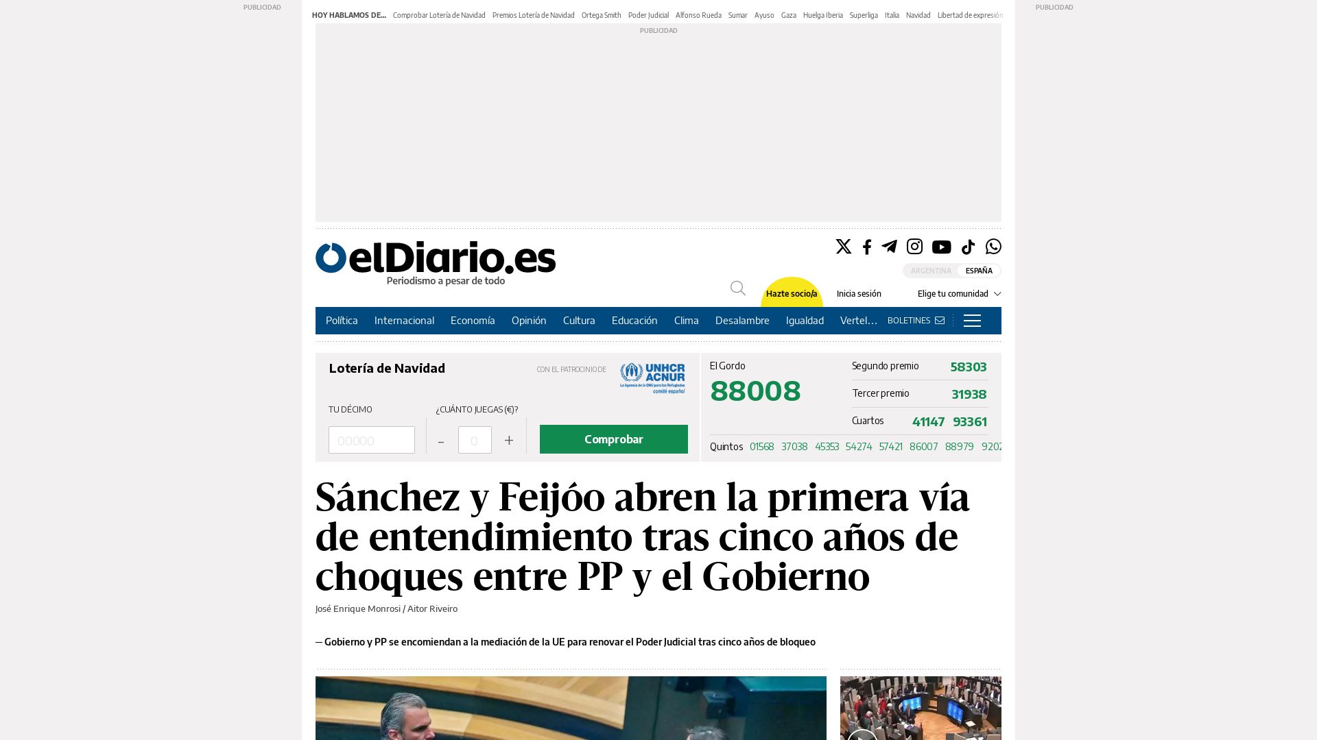 Status do site eldiario.es está   ONLINE