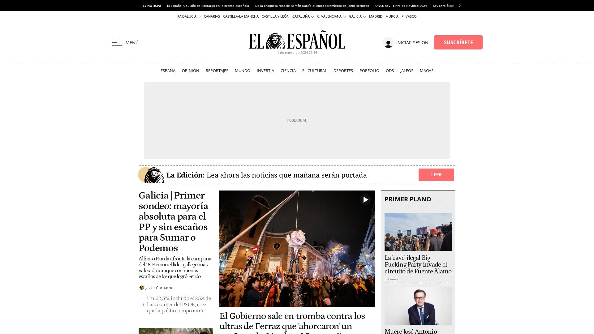 Status do site elespanol.com está   ONLINE
