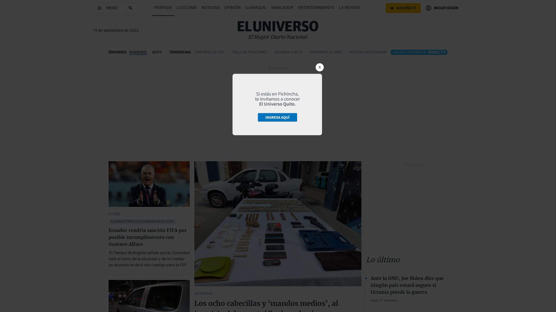 Status do site eluniverso.com está   ONLINE
