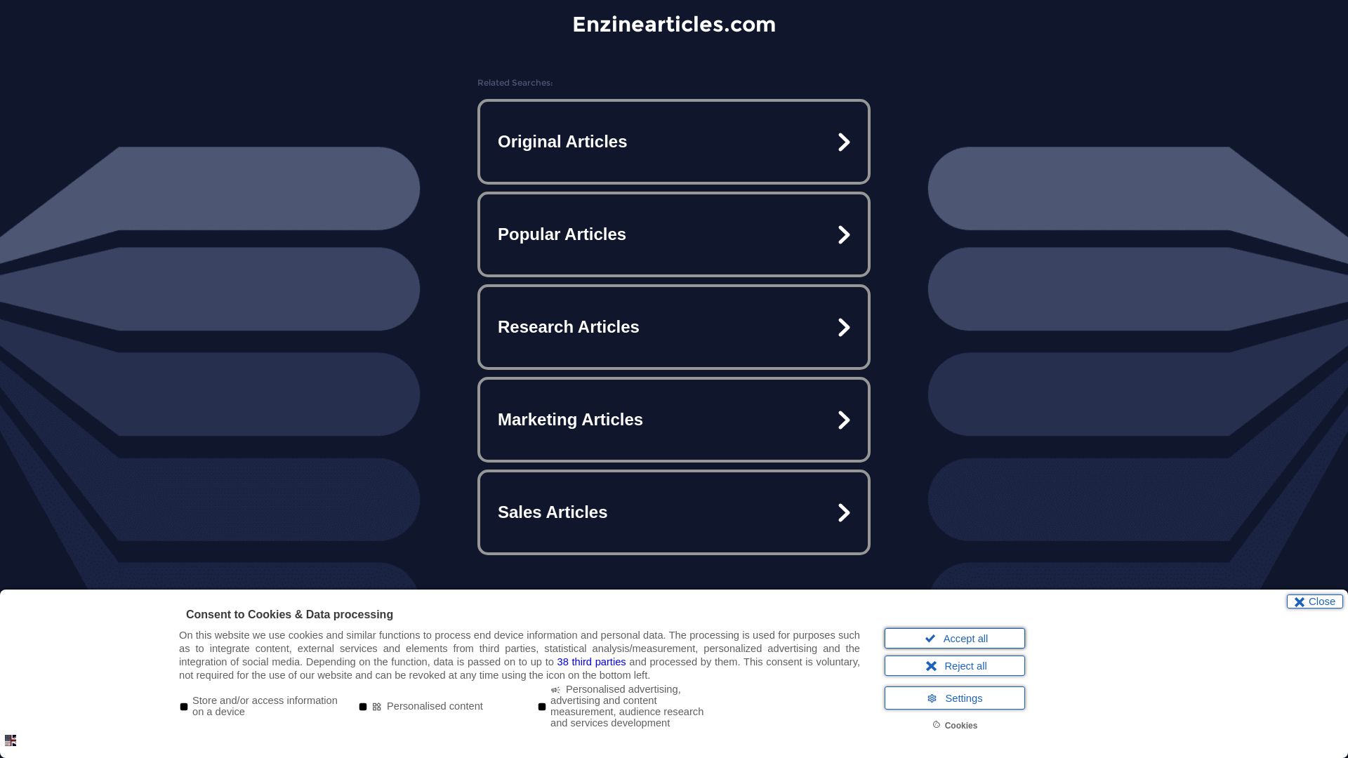 Status do site enzinearticles.com está   ONLINE