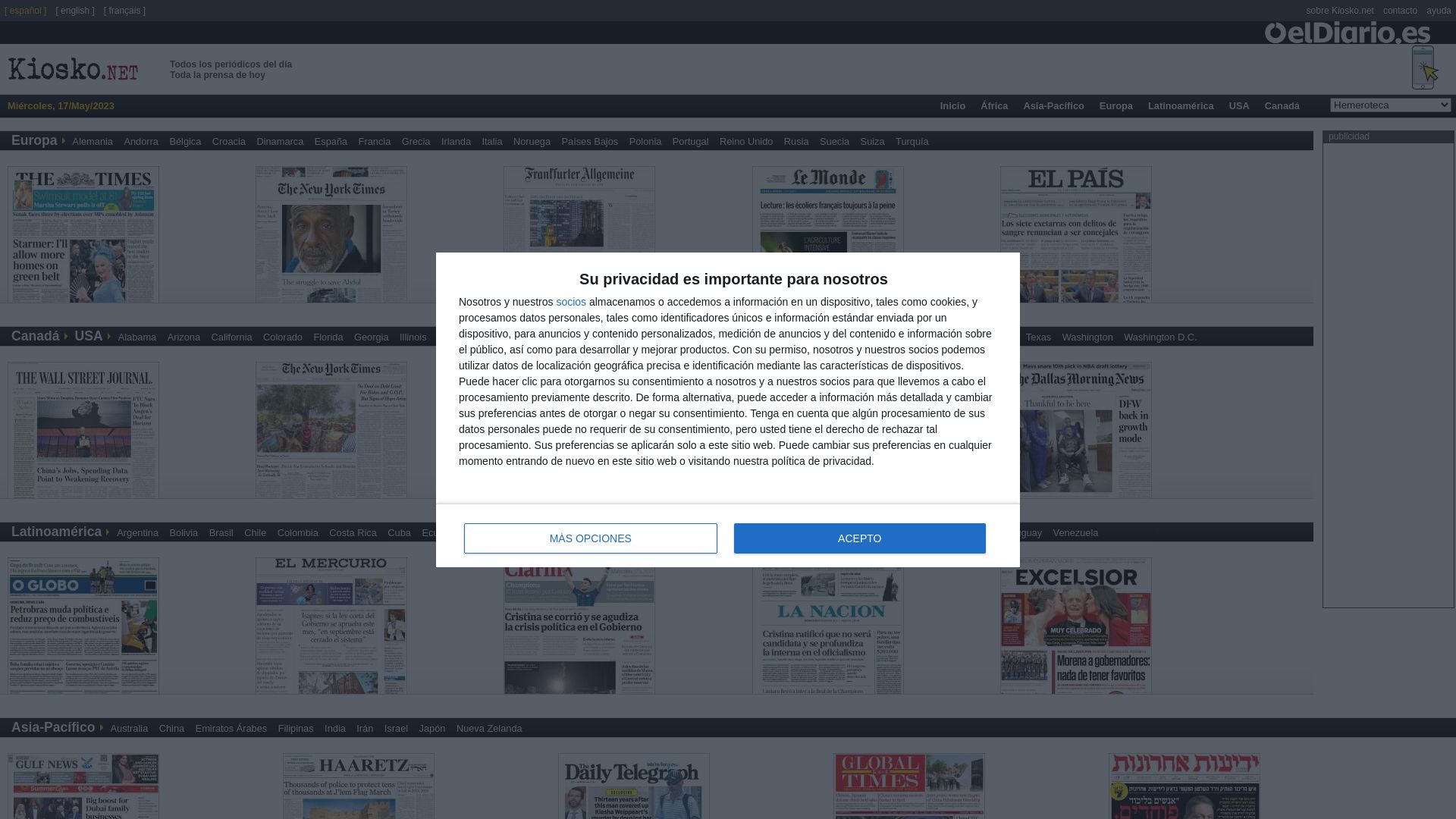 Status do site es.kiosko.net está   ONLINE