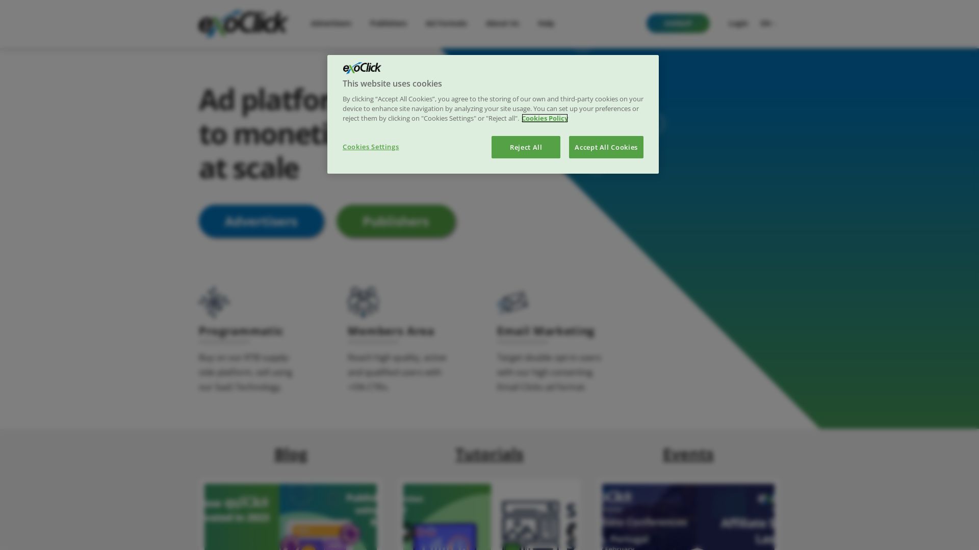 Status do site exoclick.com está   ONLINE