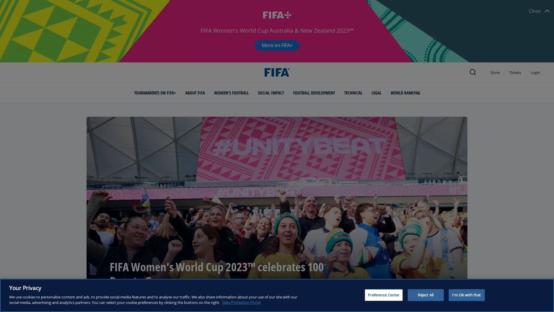 Status do site fifa.com está   ONLINE