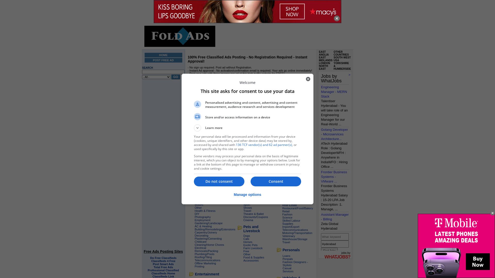 Status do site foldads.com está   ONLINE