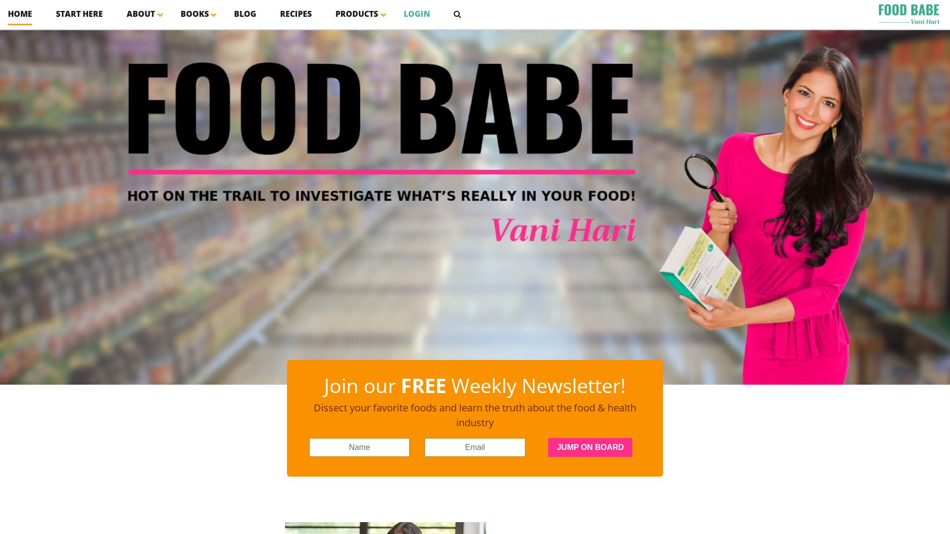 Status do site foodbabe.com está   ONLINE