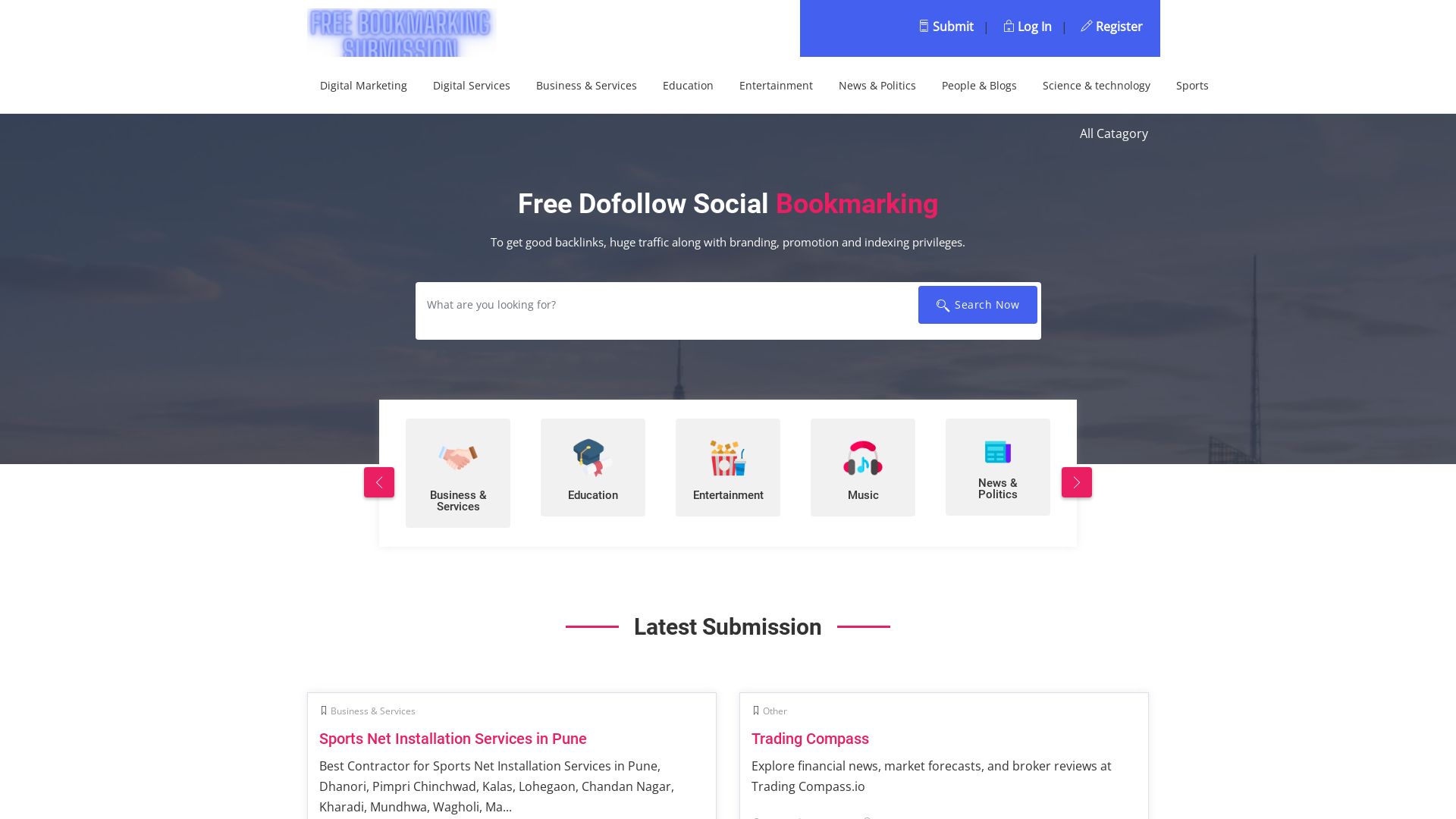 Status do site freebookmarkingsubmission.net está   ONLINE