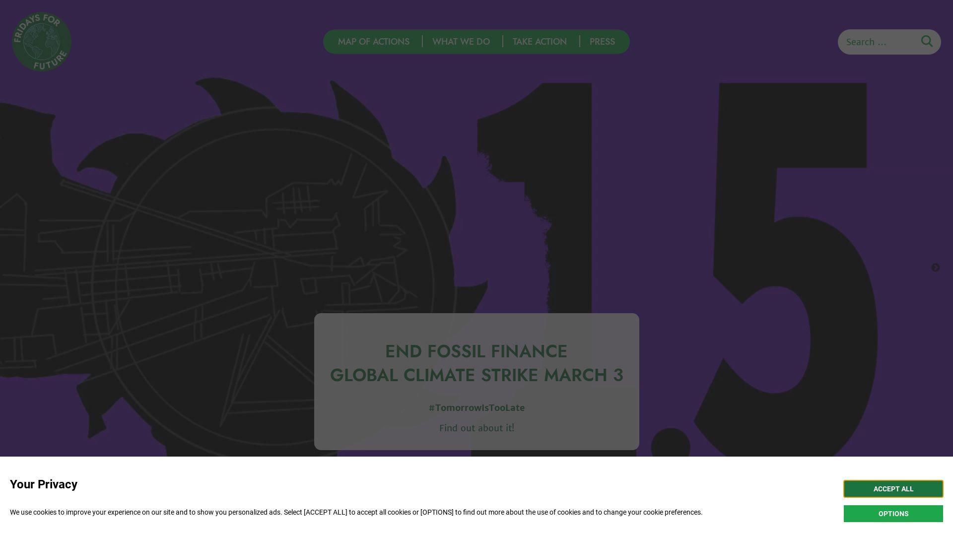 Status do site fridaysforfuture.org está   ONLINE