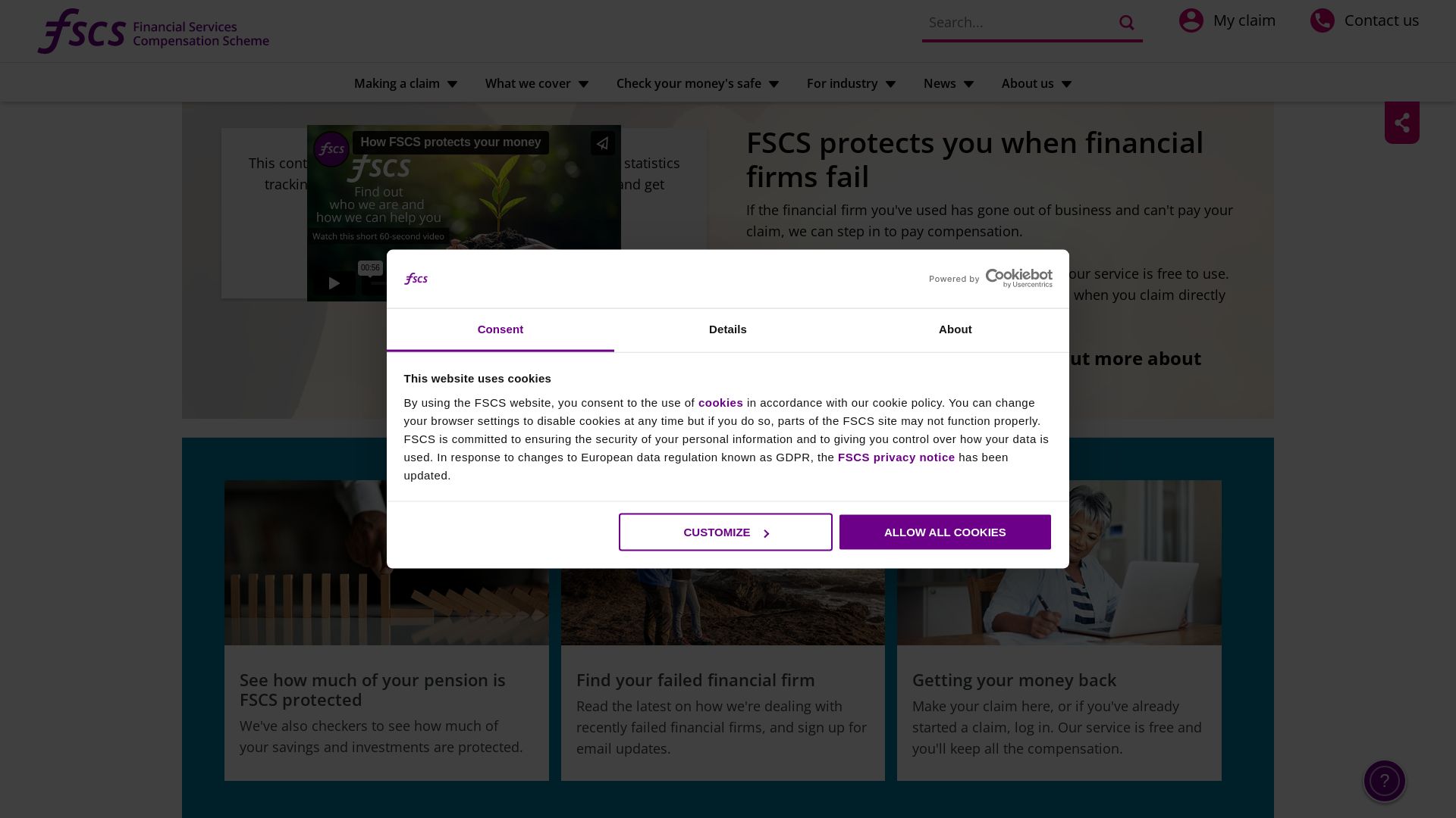 Status do site fscs.org.uk está   ONLINE