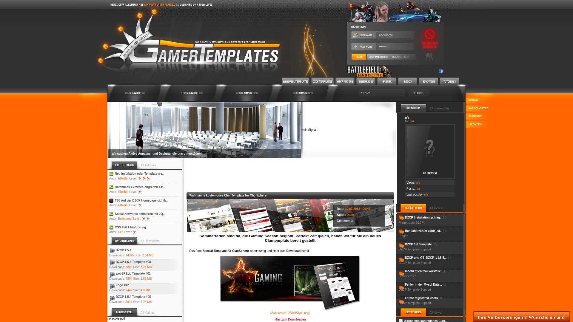 Status do site gamer-templates.de está   ONLINE