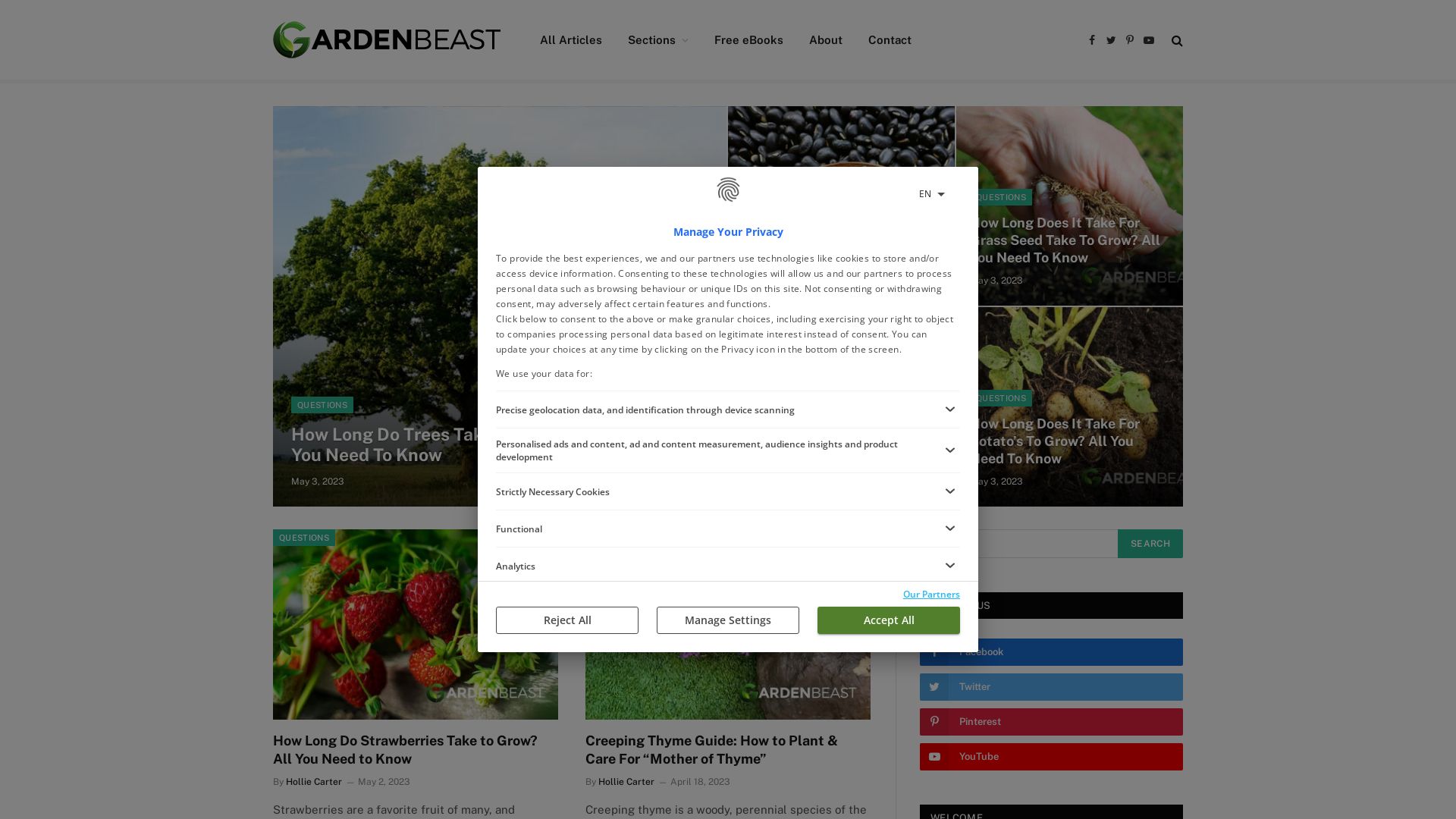 Status do site gardenbeast.com está   ONLINE