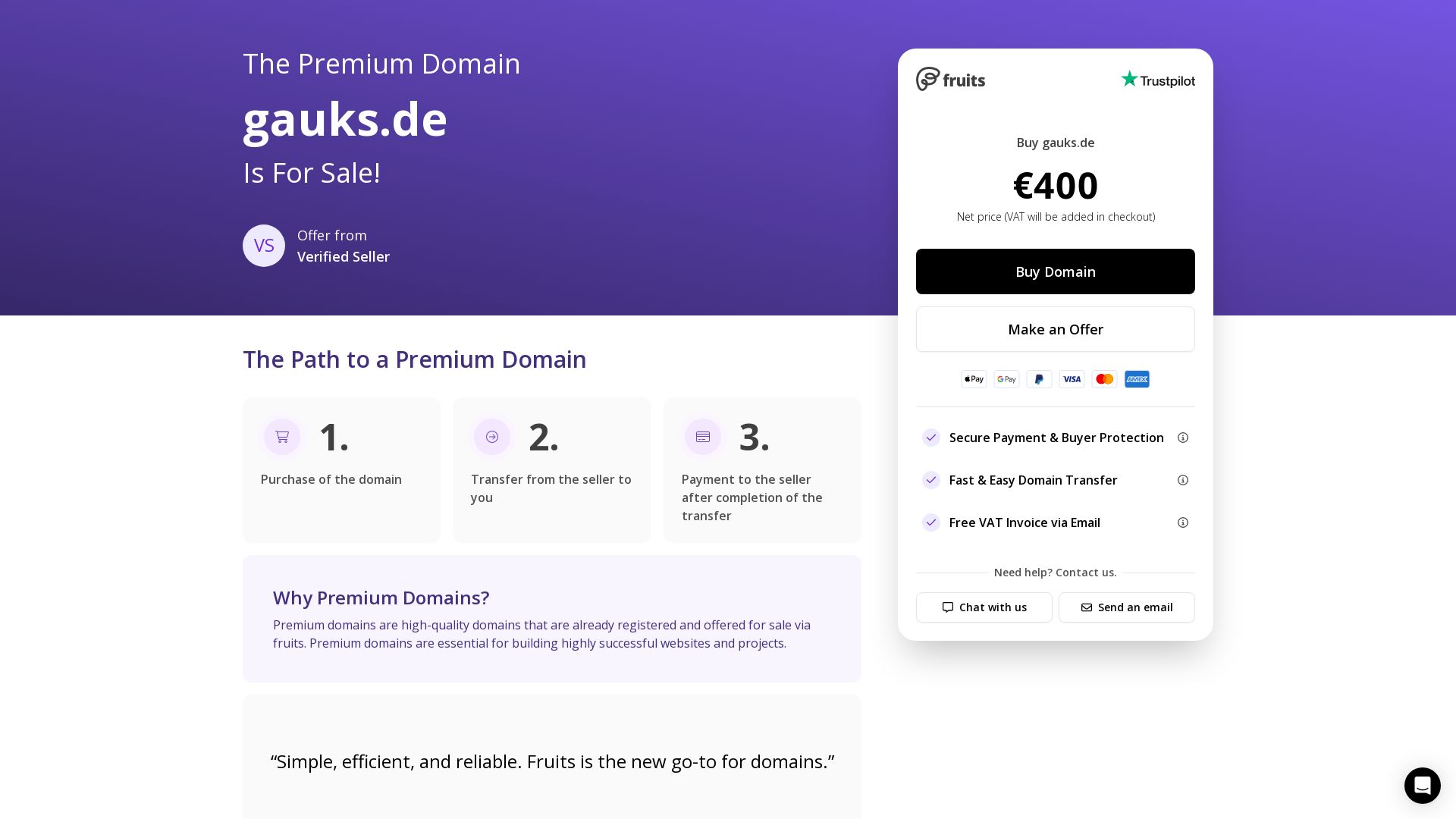 Status do site gauks.de está   ONLINE