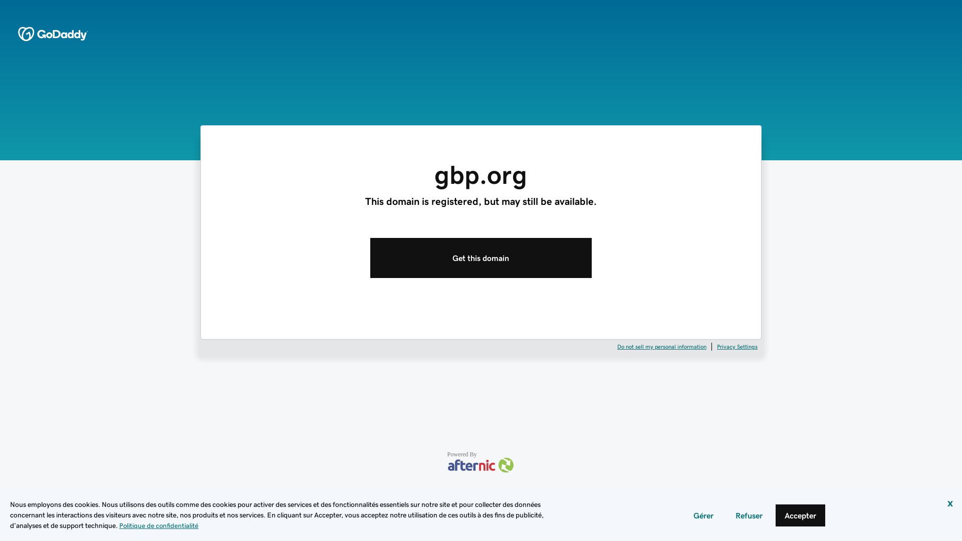 Status do site gbp.org está   ONLINE