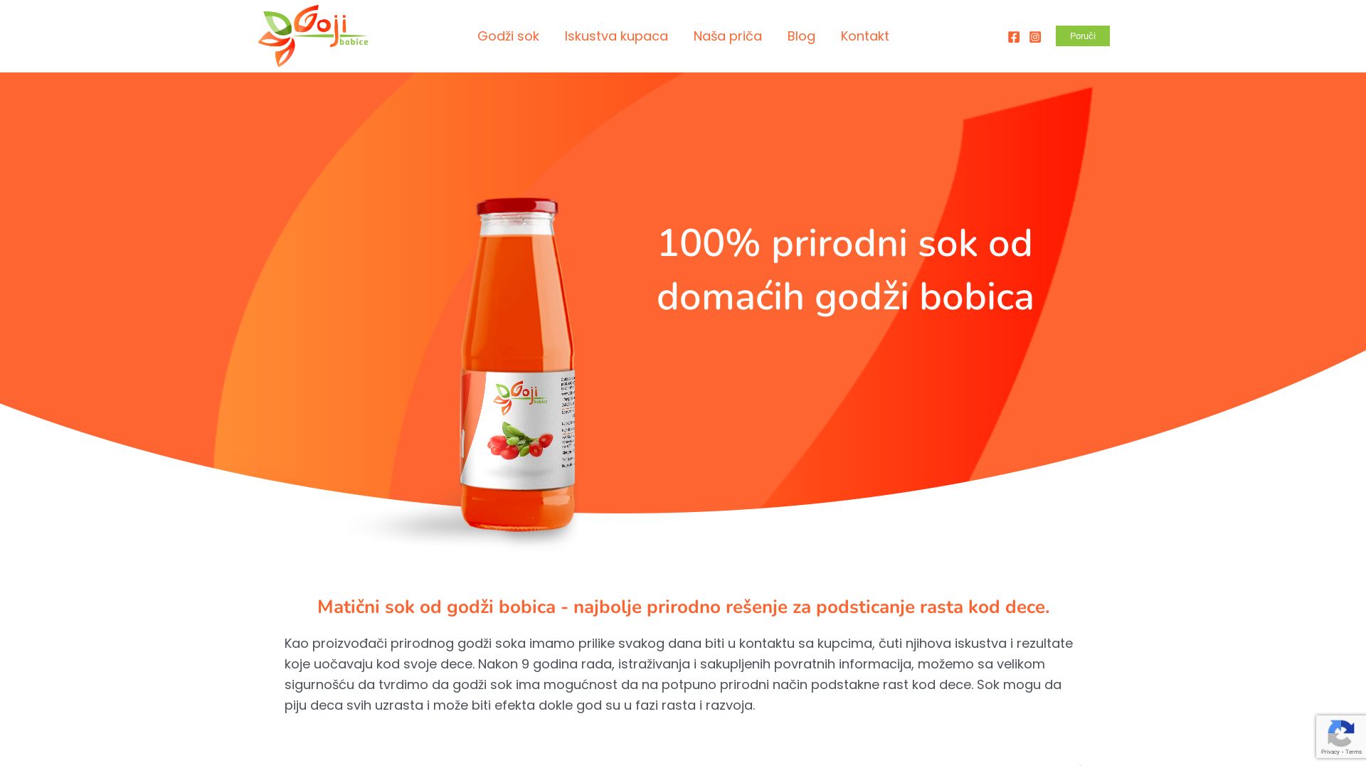 Status do site gojibobice.rs está   ONLINE