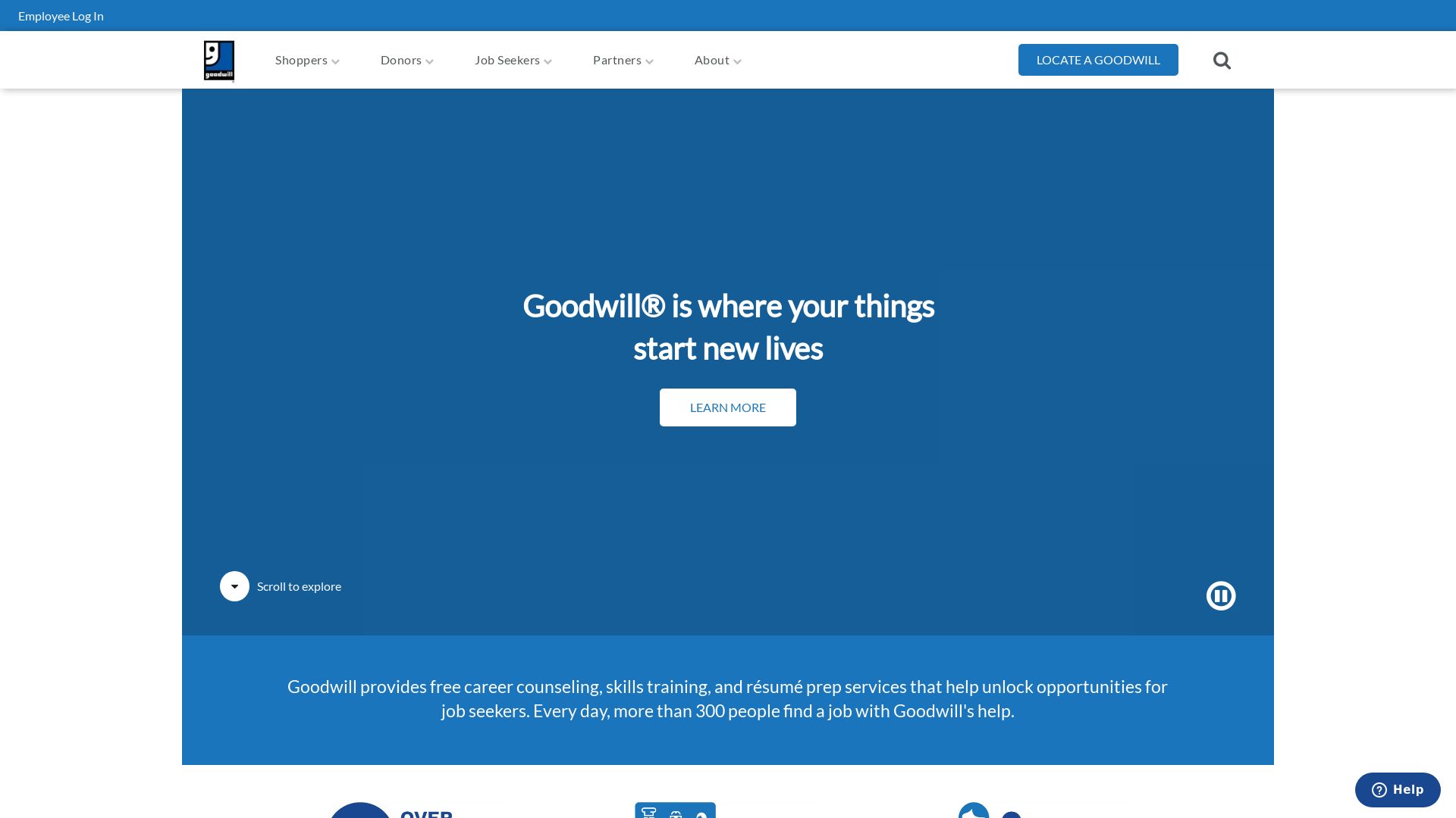 Status do site goodwill.org está   ONLINE