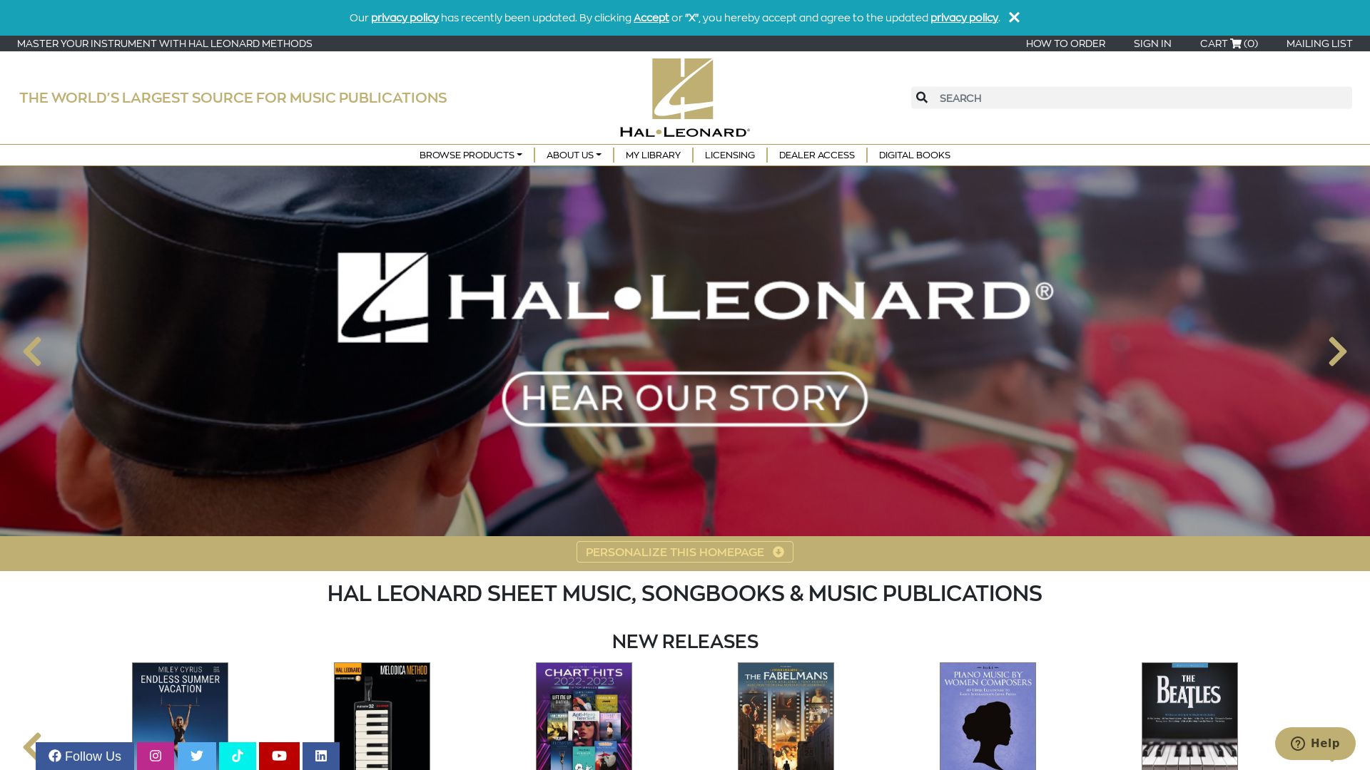 Status do site halleonard.com está   ONLINE