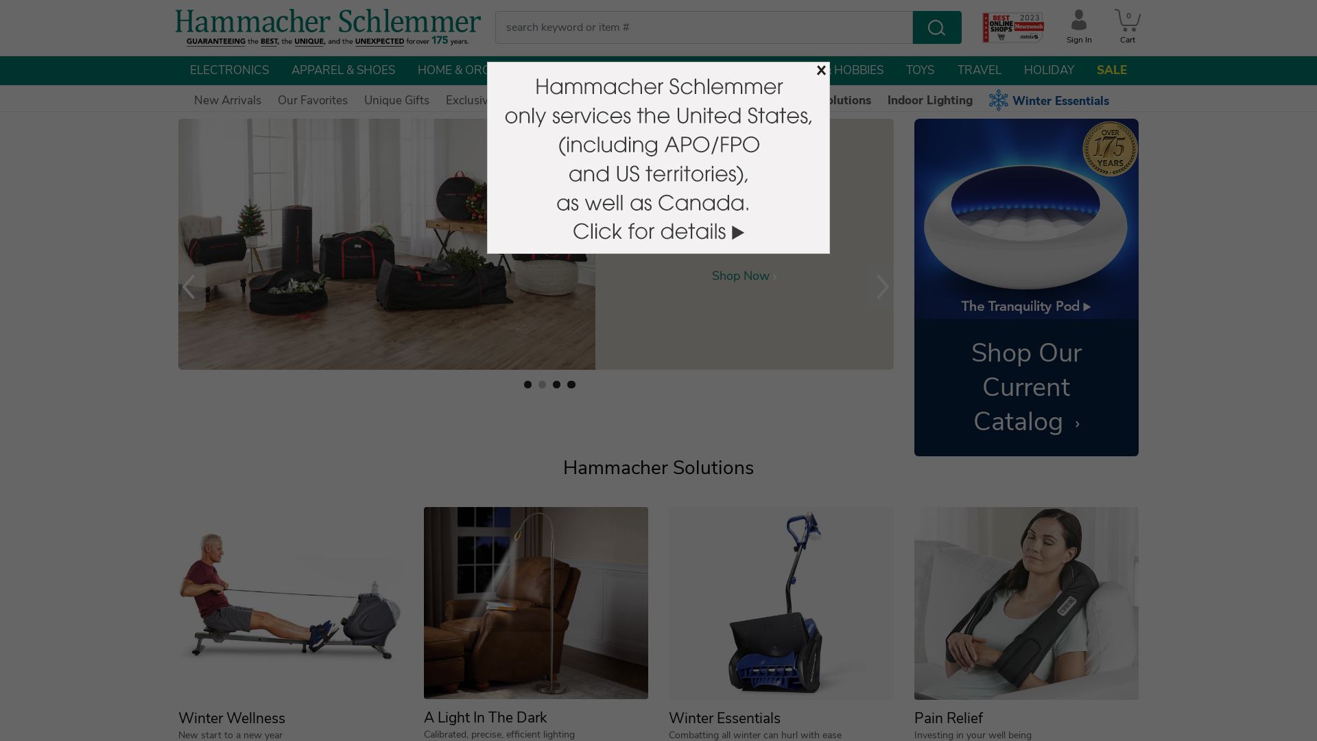 Status do site hammacher.com está   ONLINE