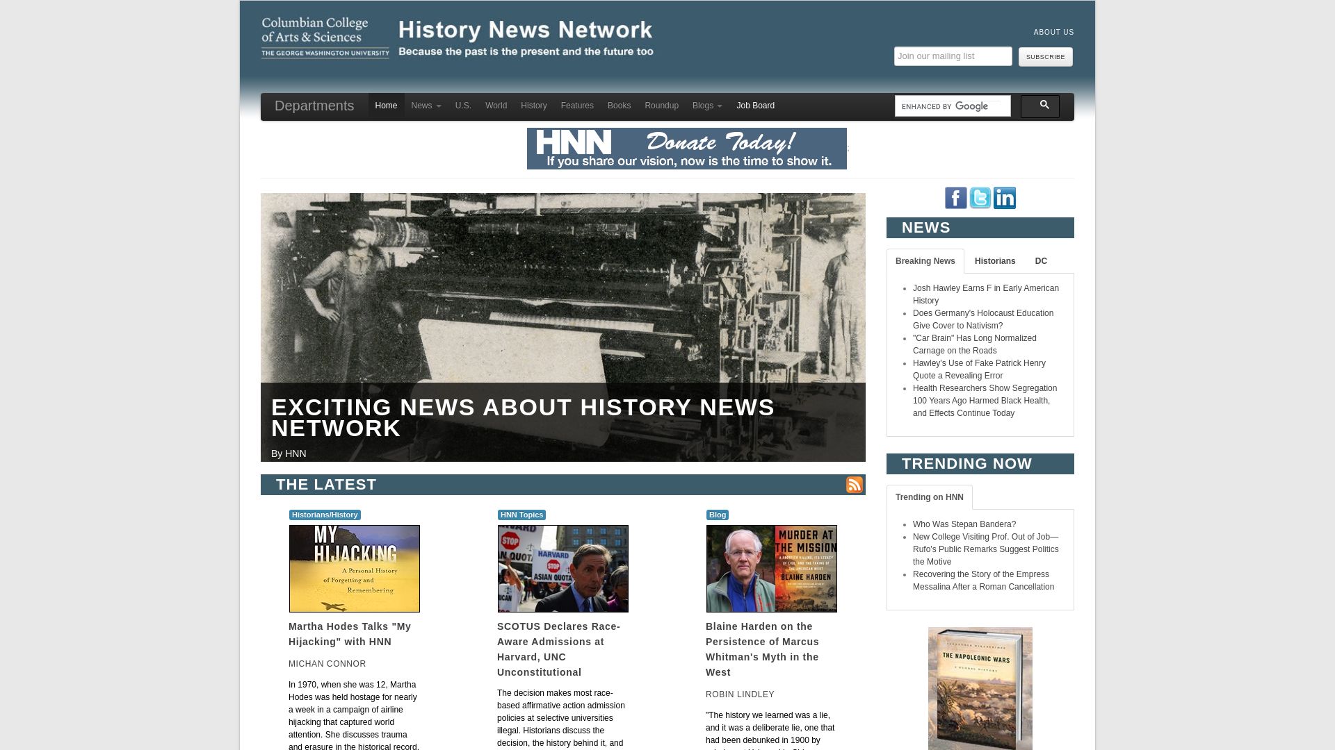 Status do site historynewsnetwork.org está   ONLINE