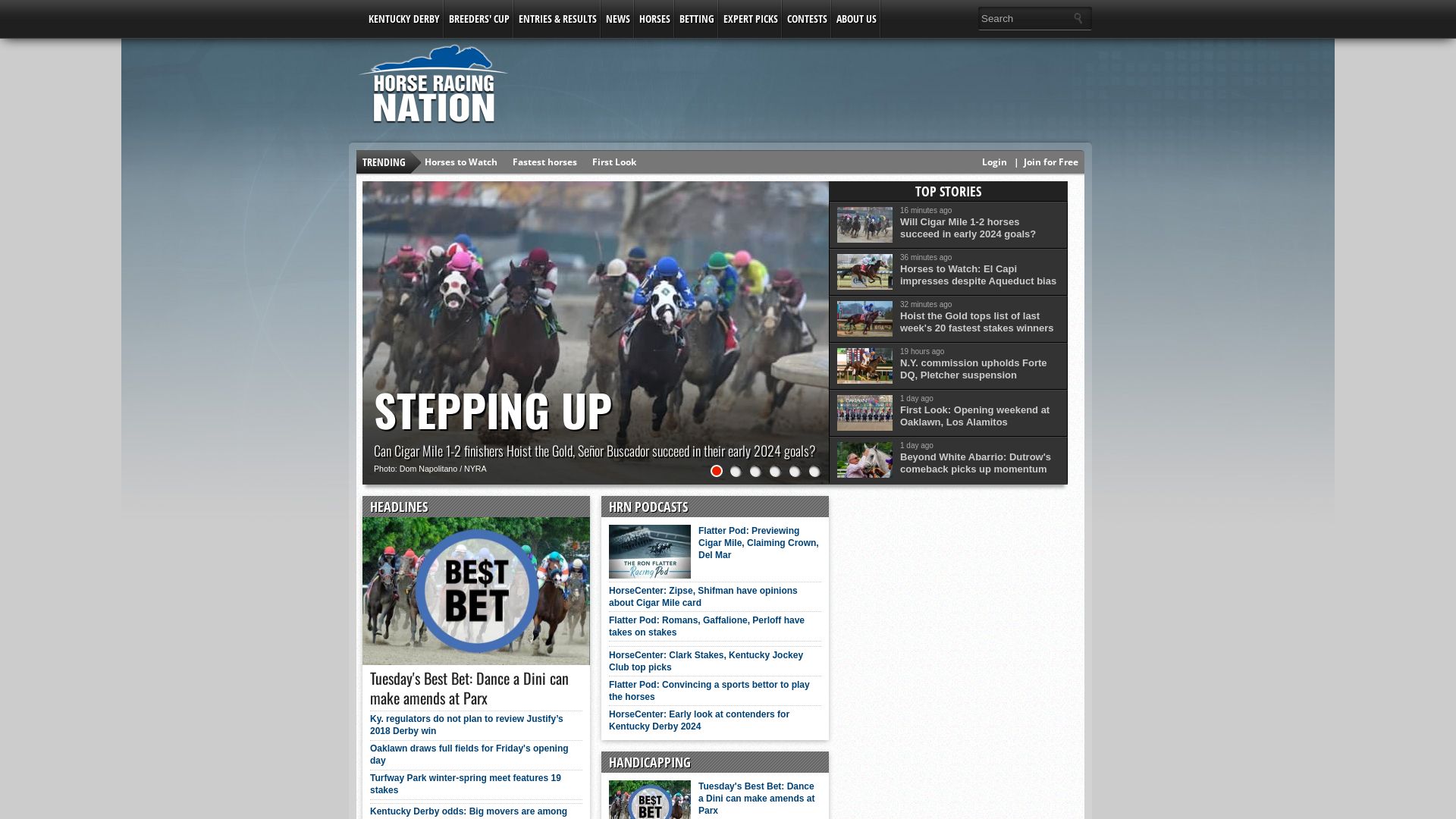 Status do site horseracingnation.com está   ONLINE